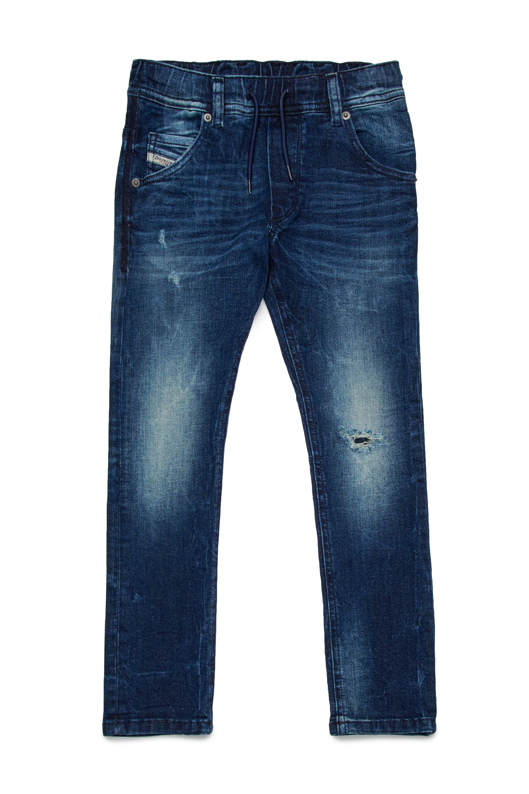 Jeans regular blu scuro con rotture - Krooley