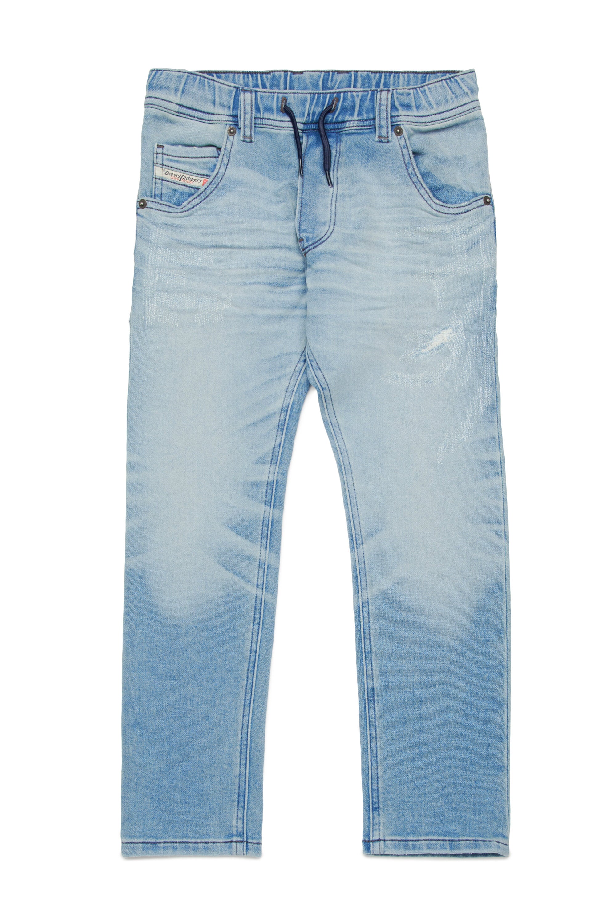JoggJeans® tapered chiaro con rotture - Krooley