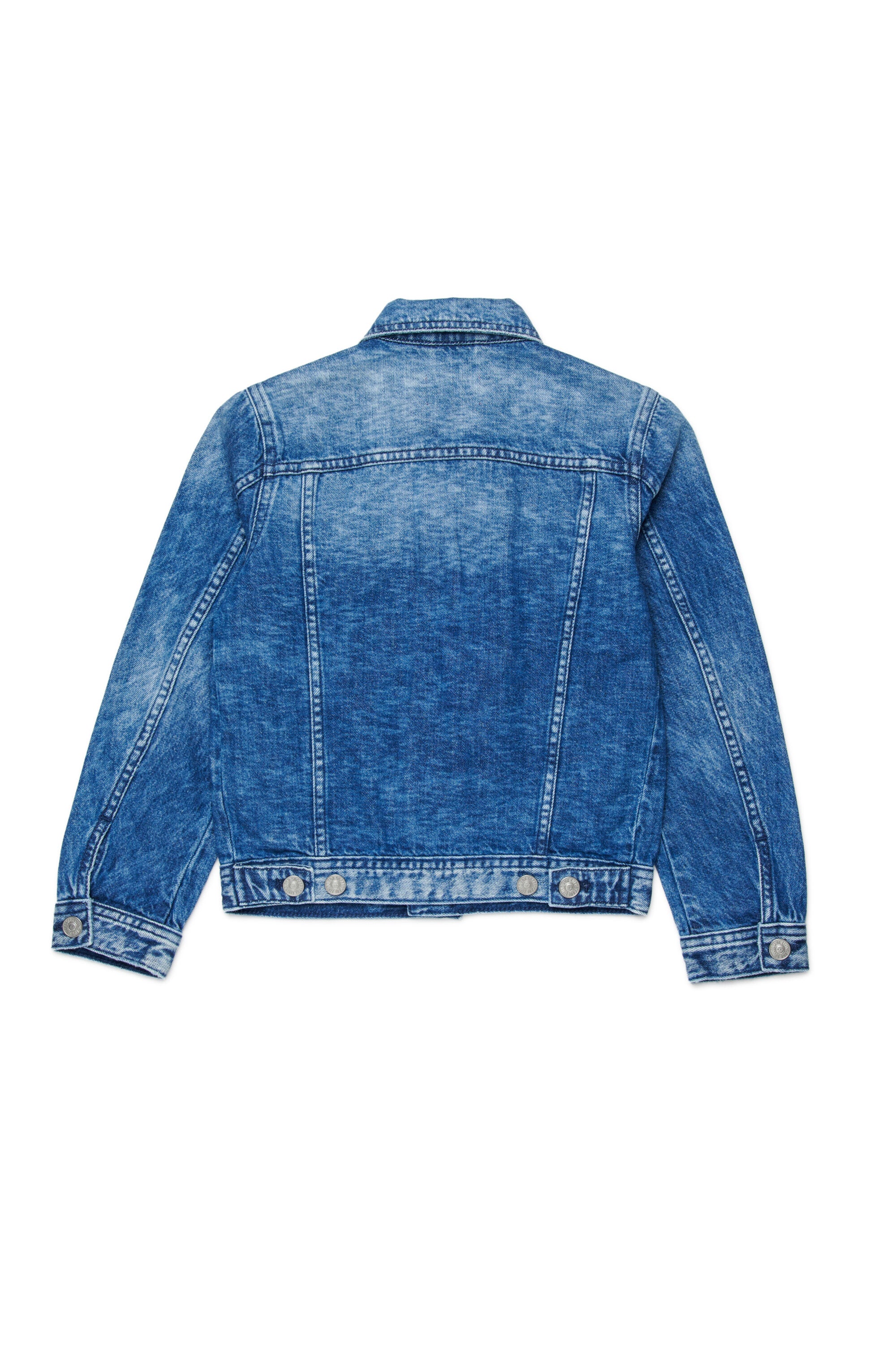 Denimjacke mit Logo