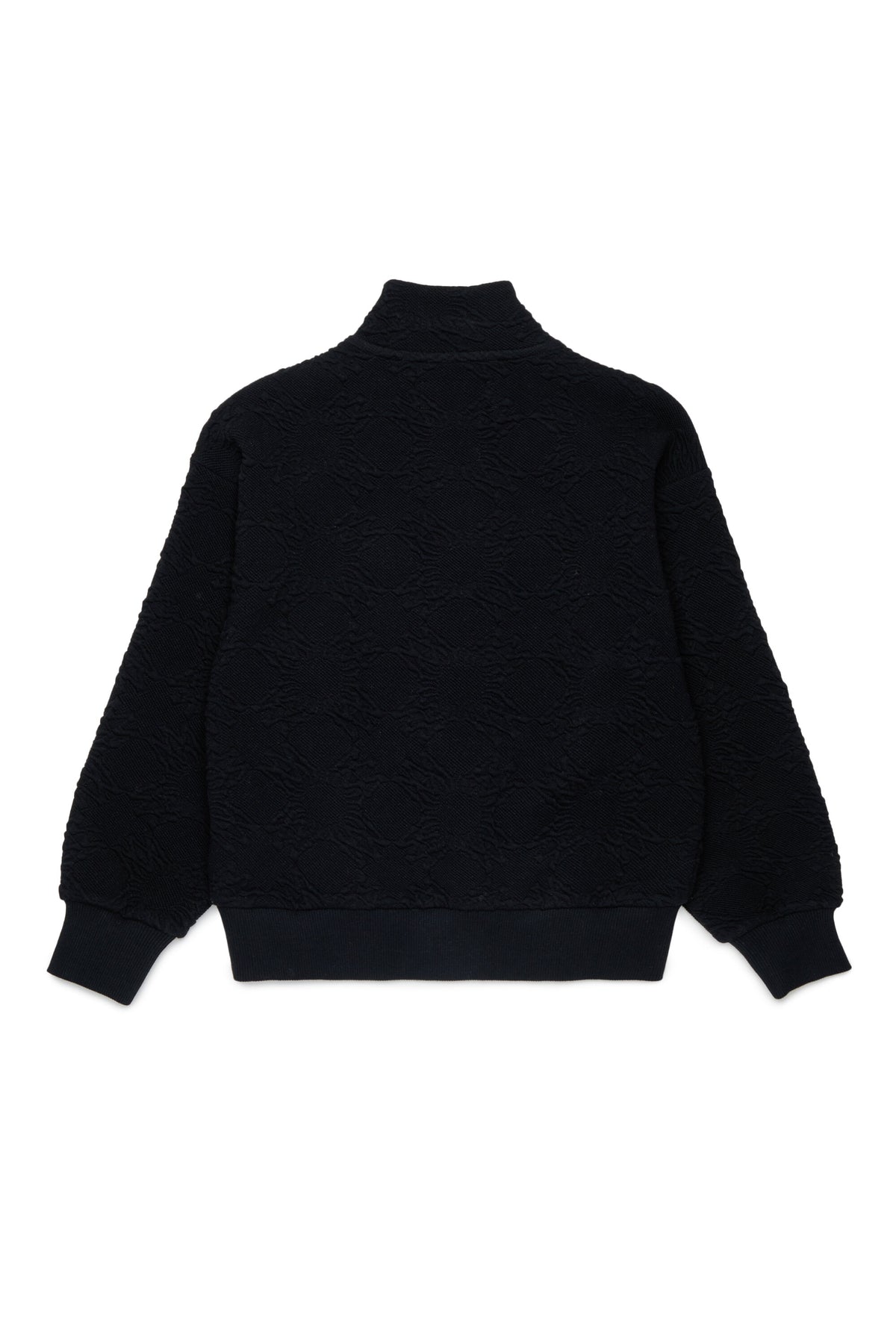 Sudadera jacquard con media cremallera