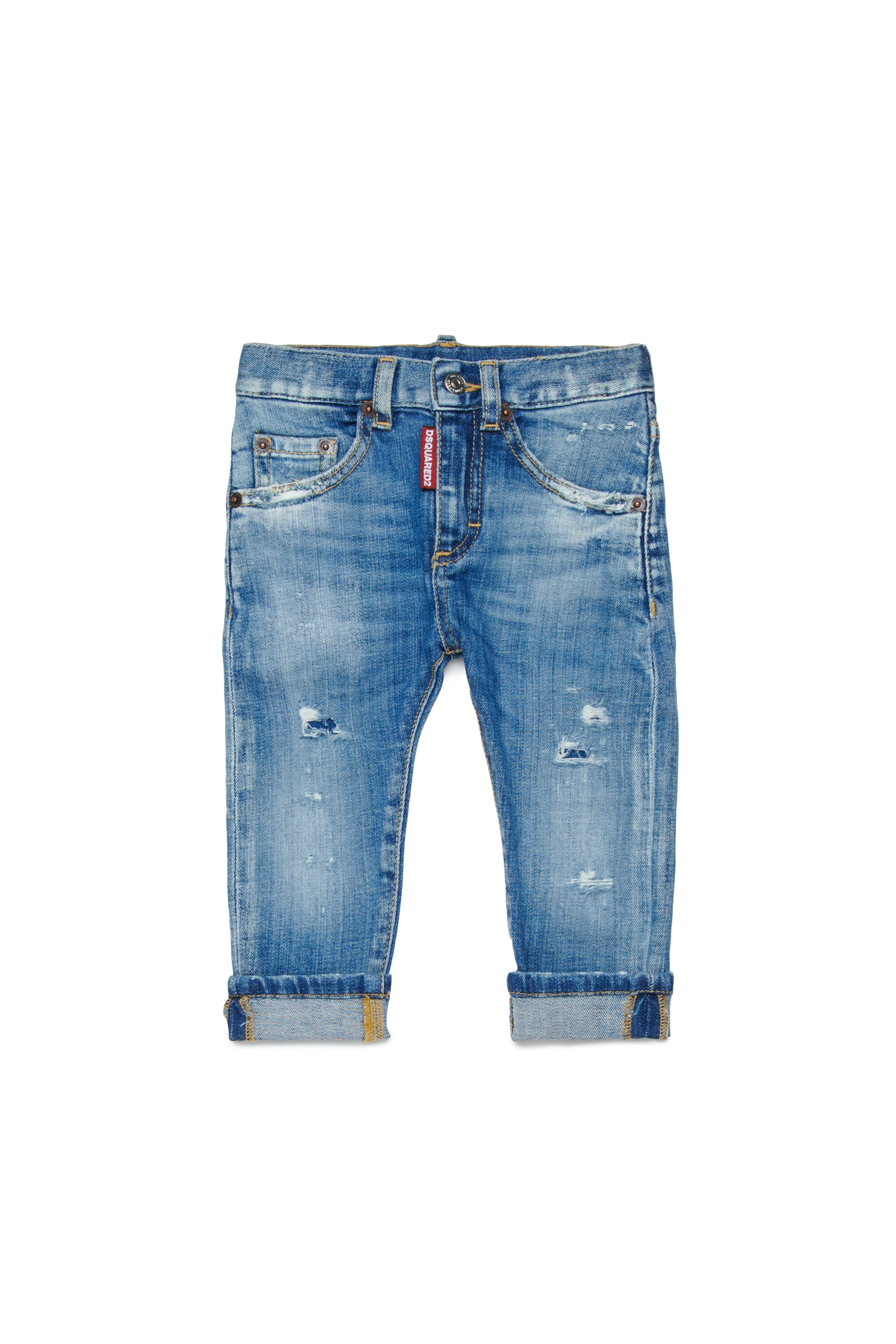 Slim-Jeans in hellblauer Waschung