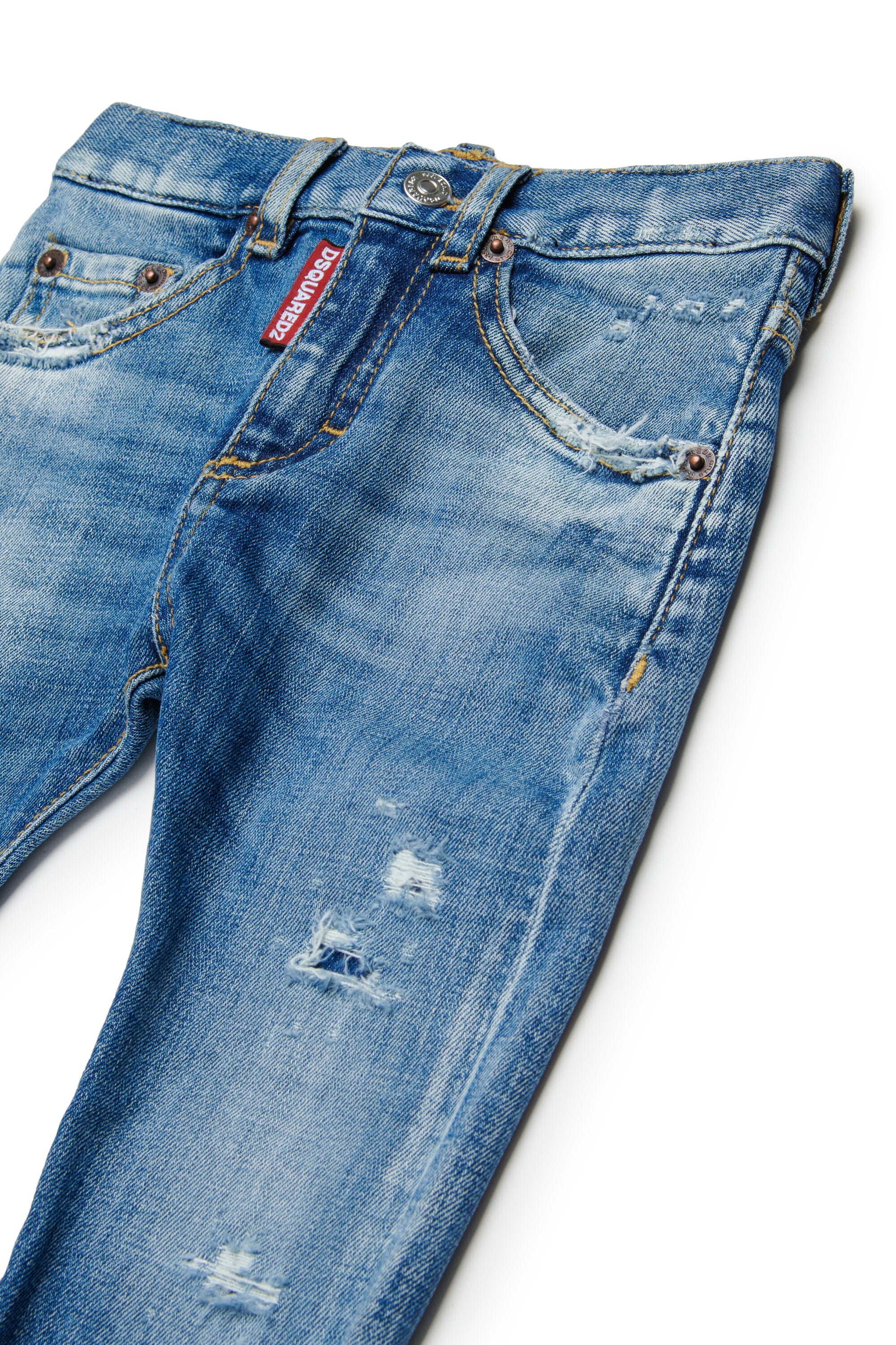 Slim-Jeans in hellblauer Waschung
