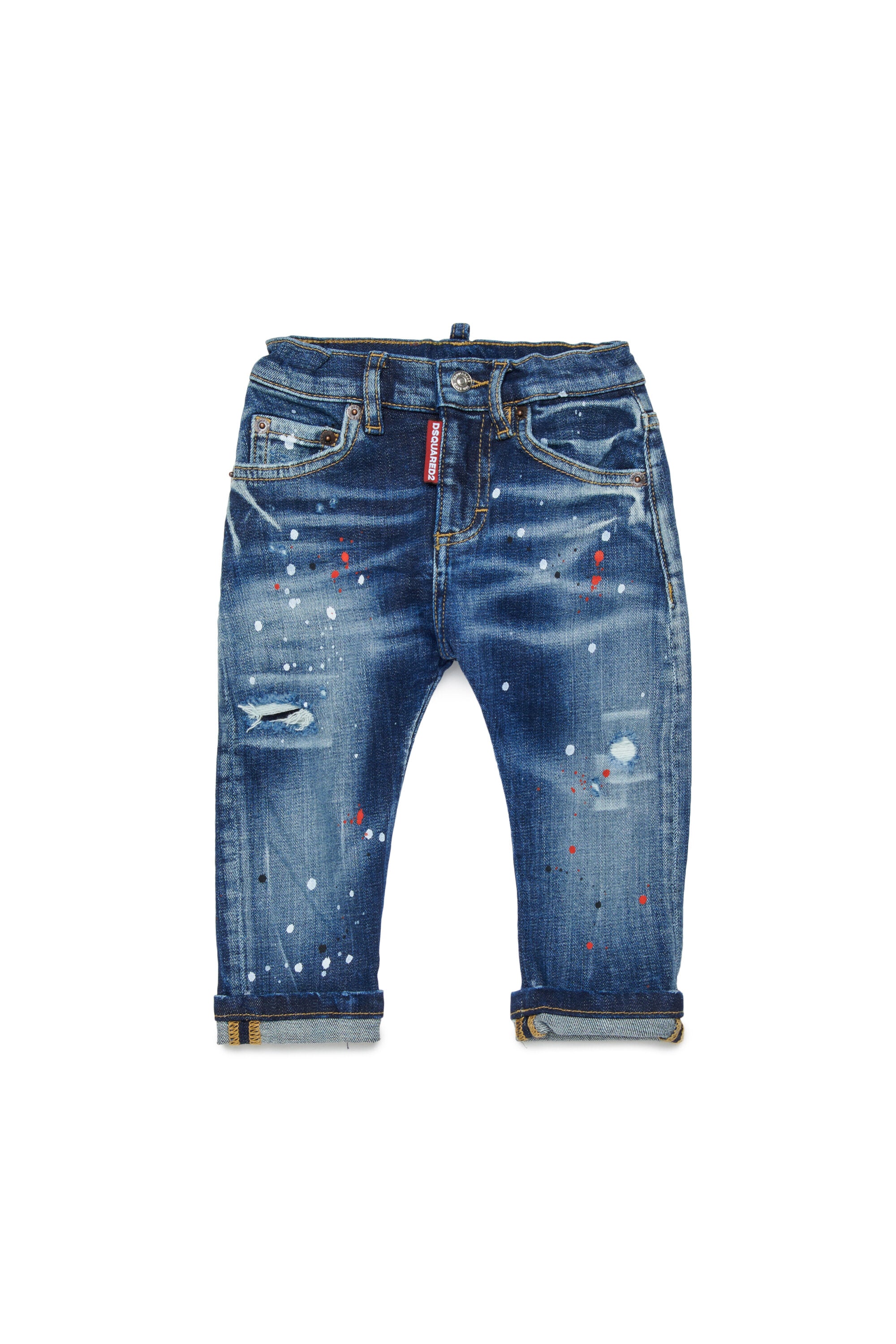 Jeans slim lavaggio blu medio