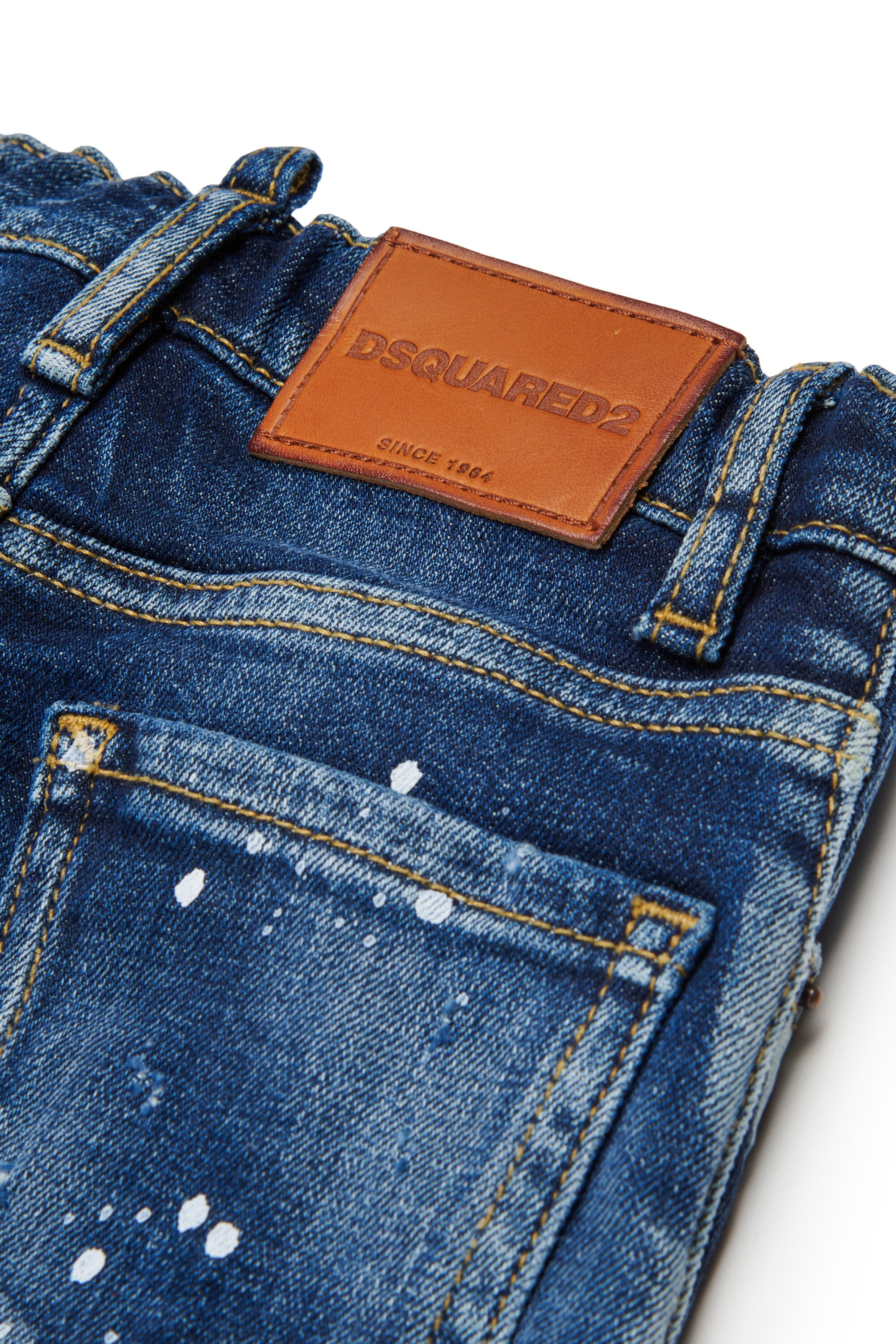 Jean slim délavé bleu moyen