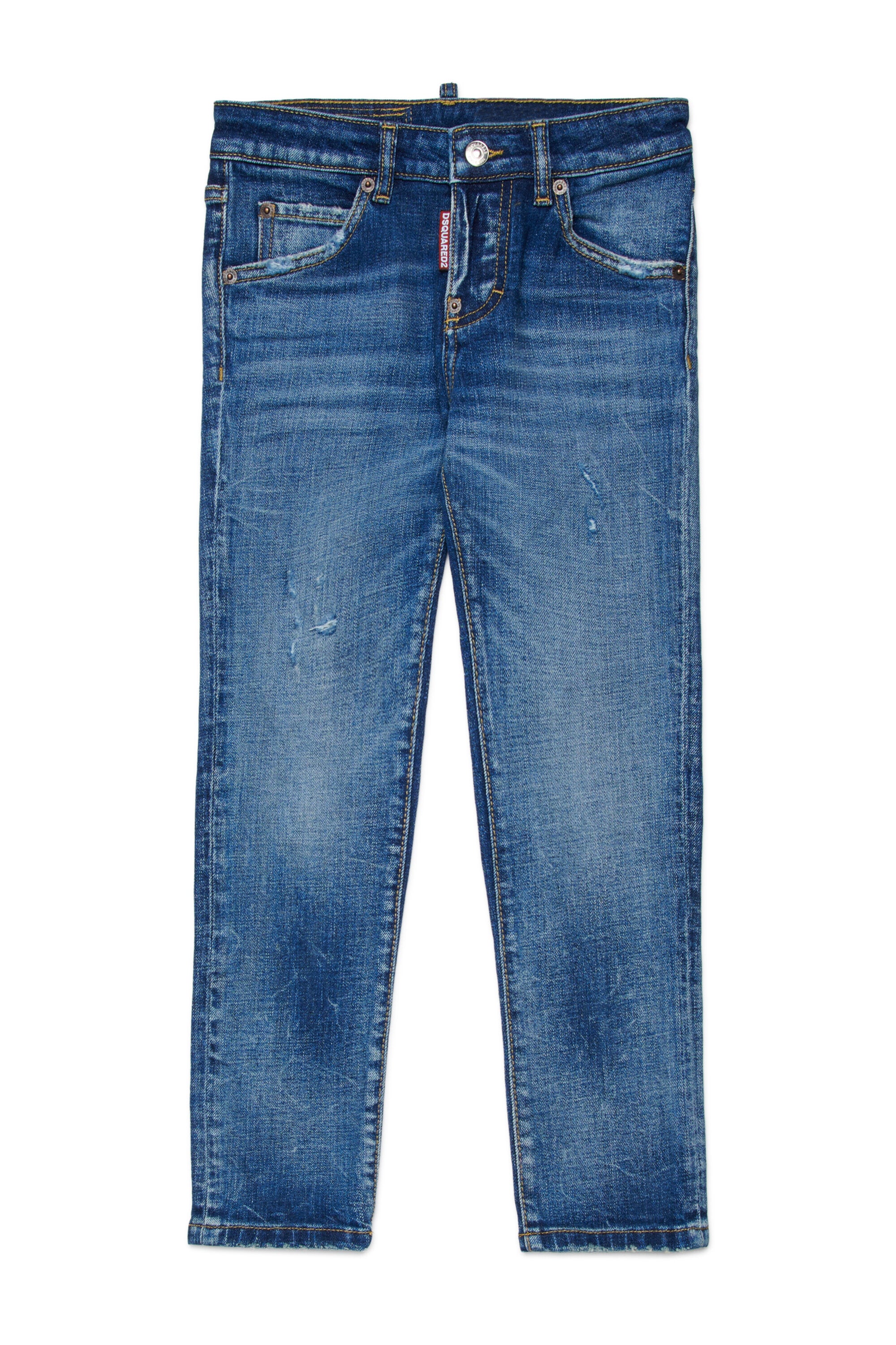 Medium blue slim jeans with abrasions - Cool Girl