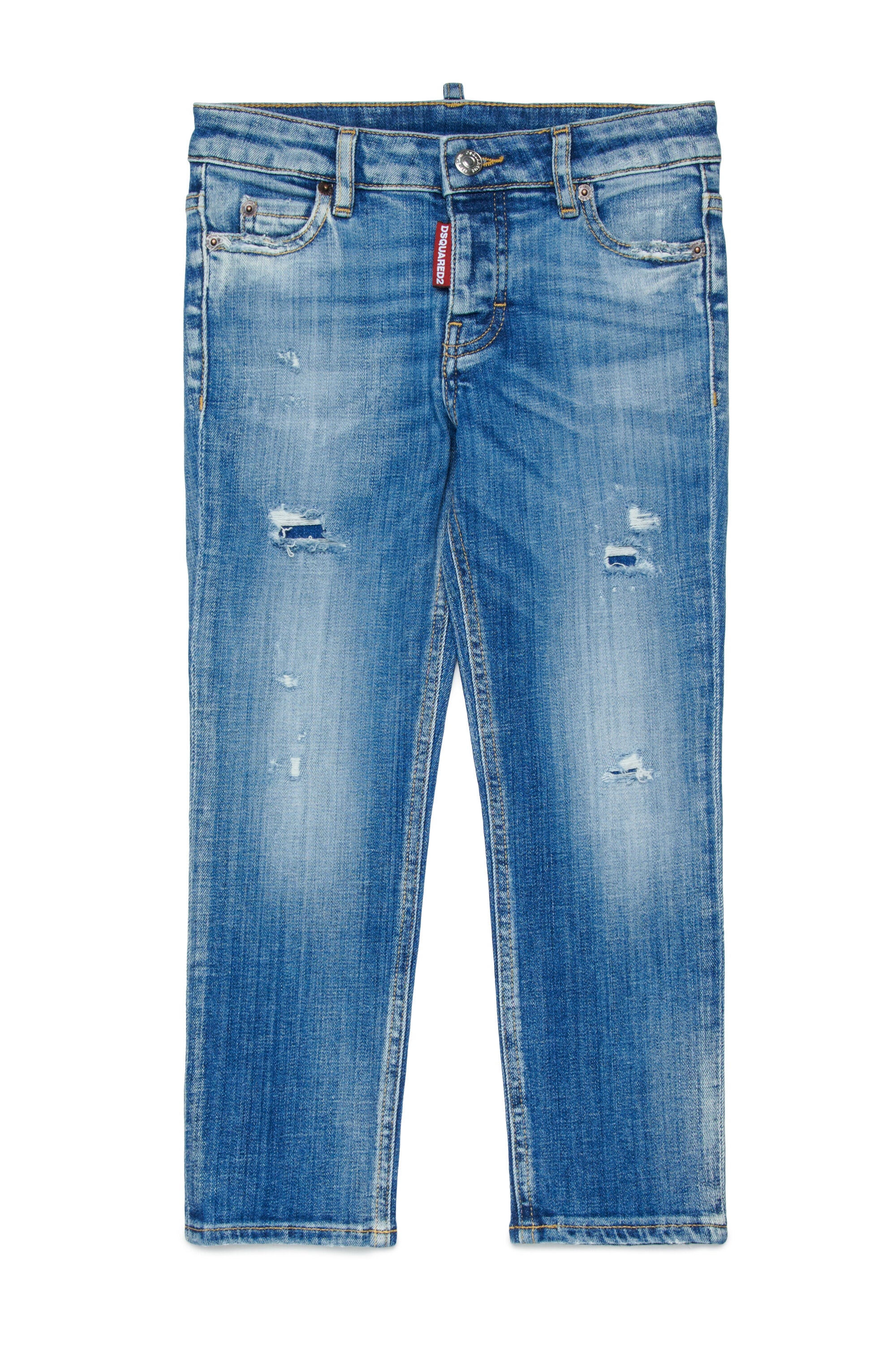 Skinny Jeans in hellblauer Waschung - Jennifer Cropped
