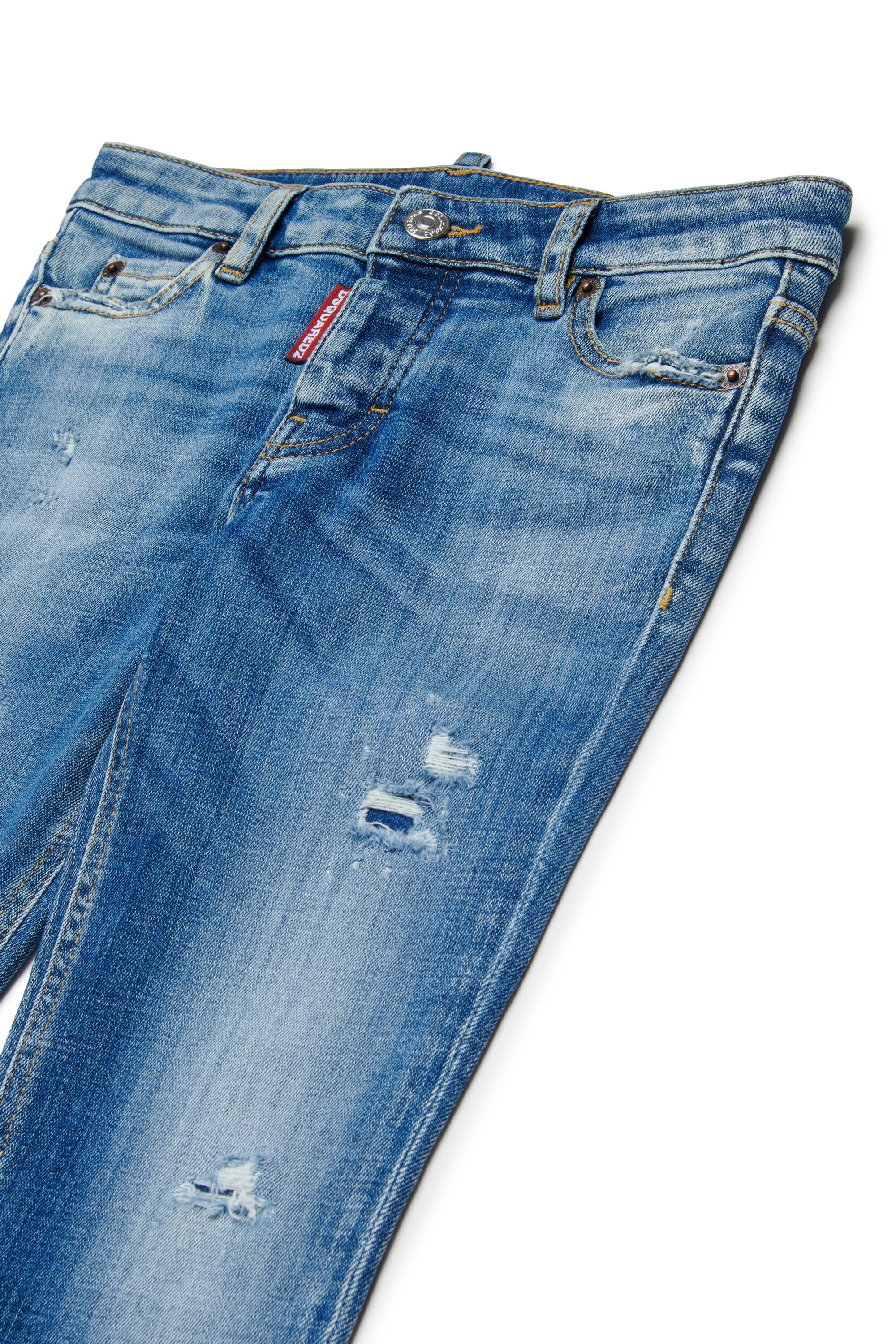 Jeans skinny lavaggio blu chiaro - Jennifer Cropped