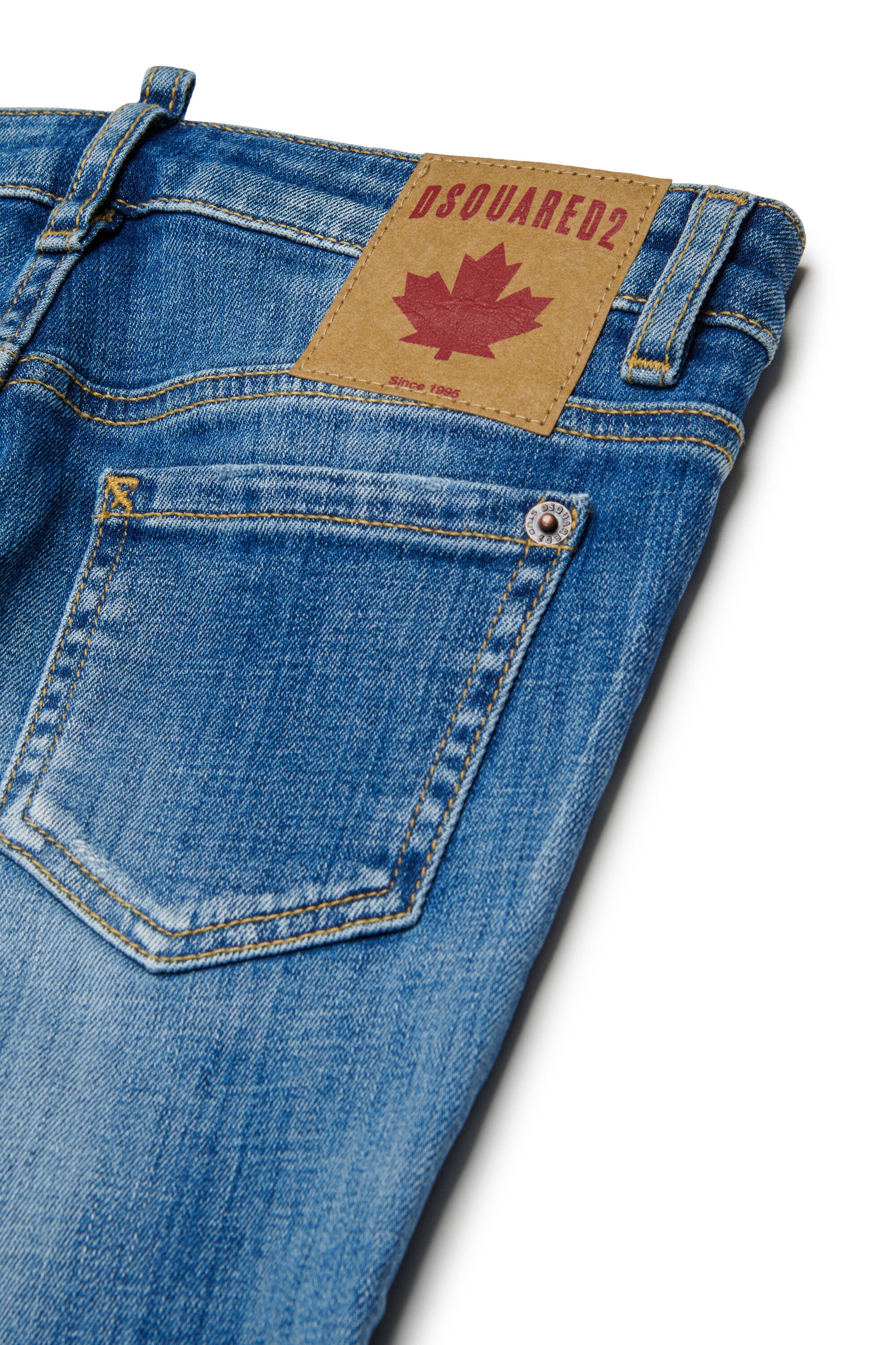 Skinny Jeans in hellblauer Waschung - Jennifer Cropped