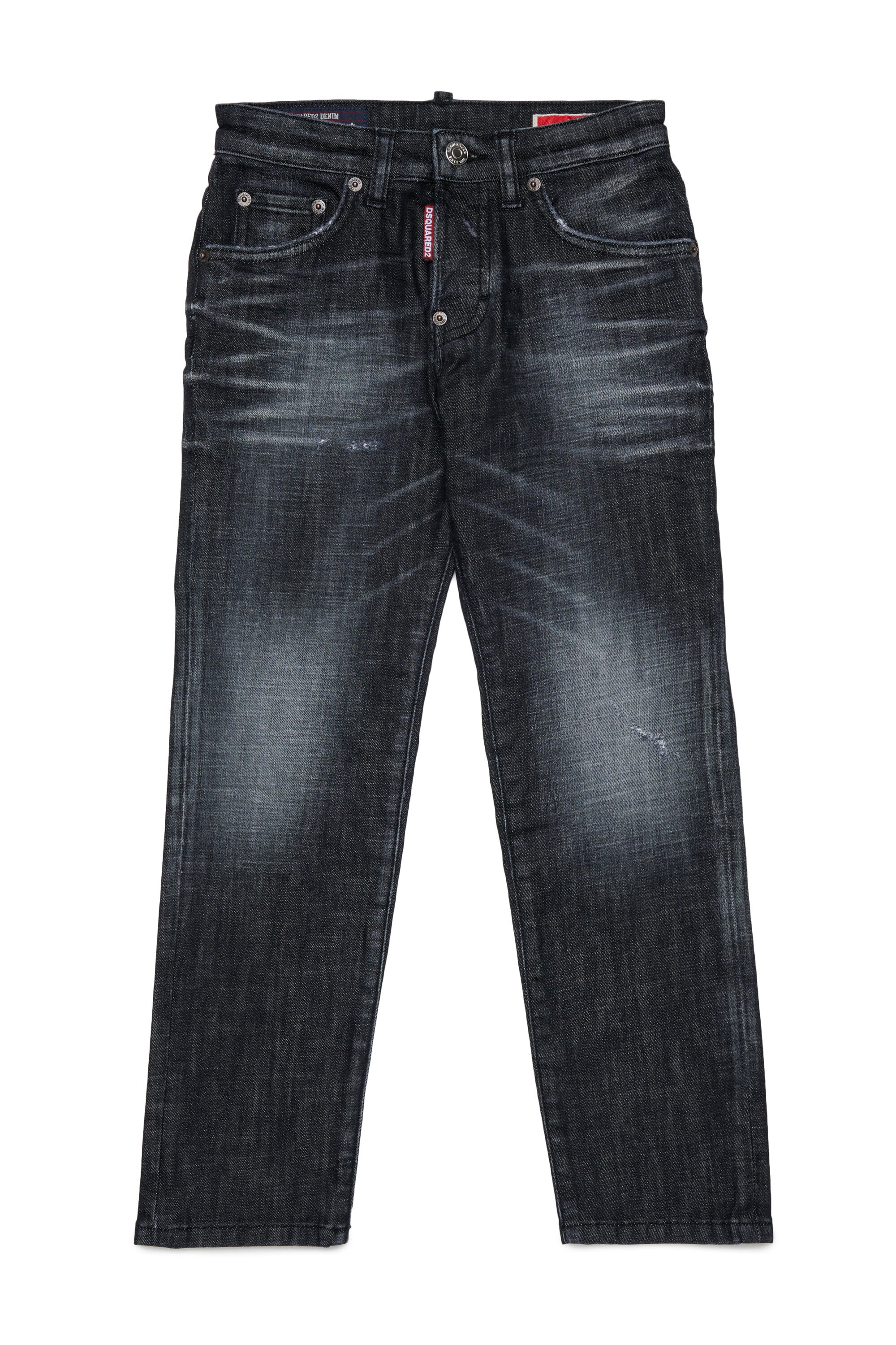 Jeans mit Straight-Passform und dunkelblauer Waschung - Stanislav