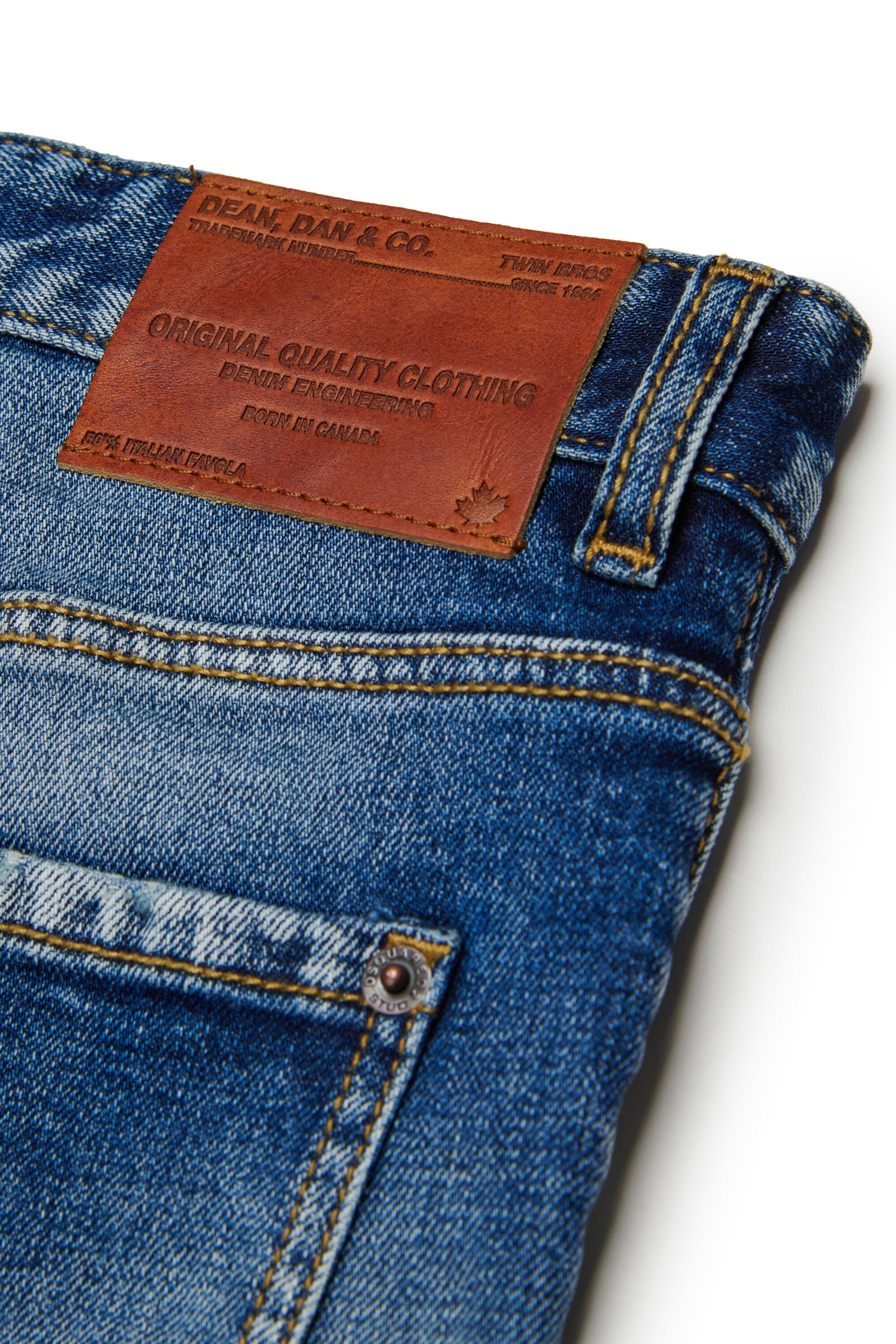 Light blue wash straight jeans - Stanislav