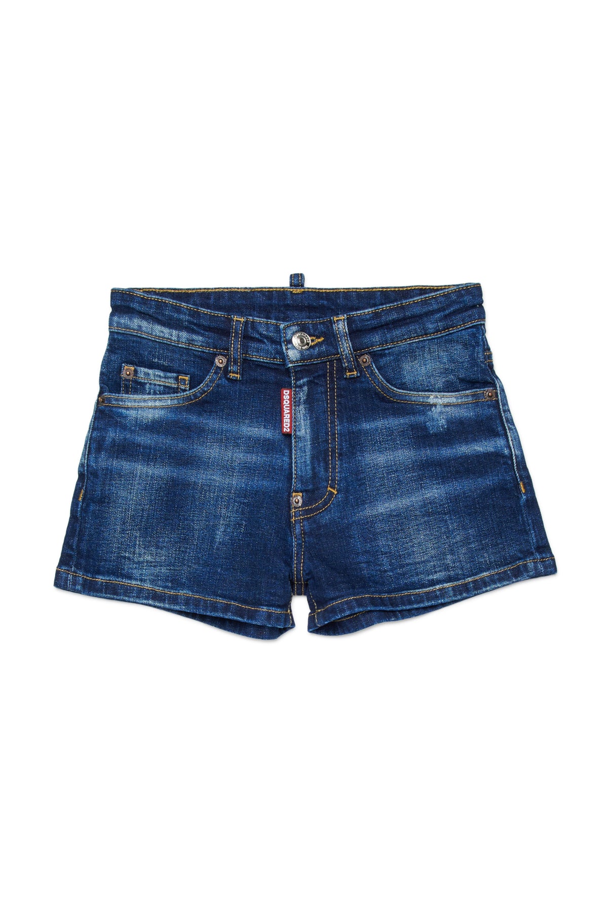 Shorts in denim blu scuro