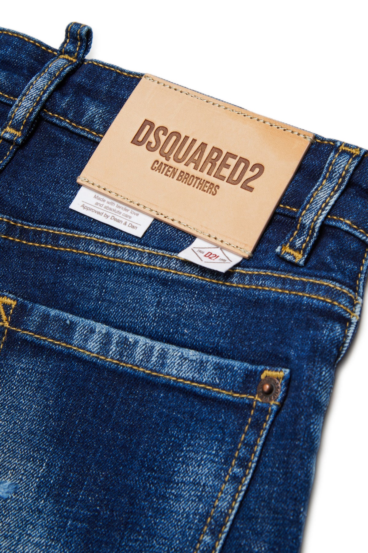 Shorts in denim blu scuro
