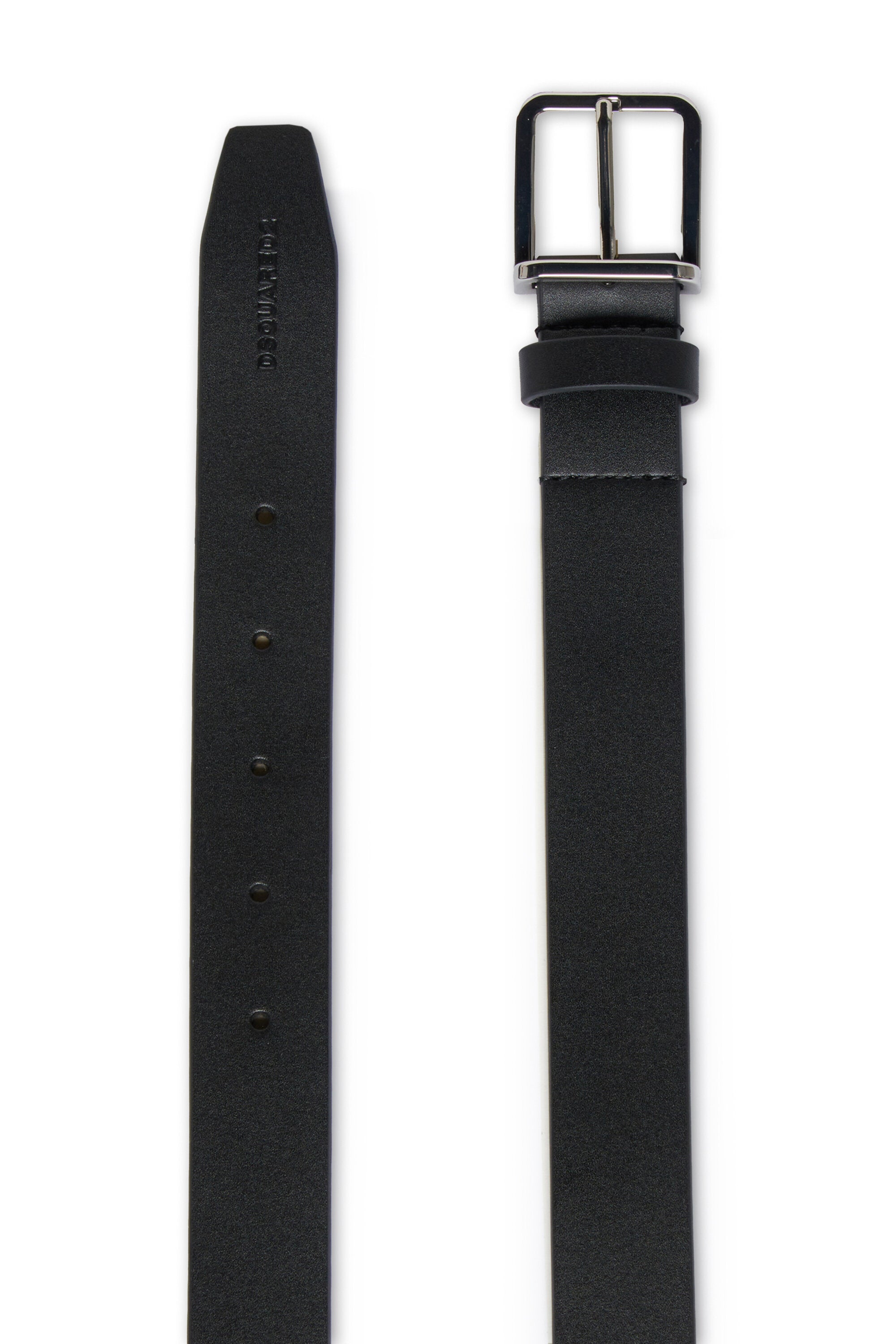 Ceinture en cuir avec boucle en métal