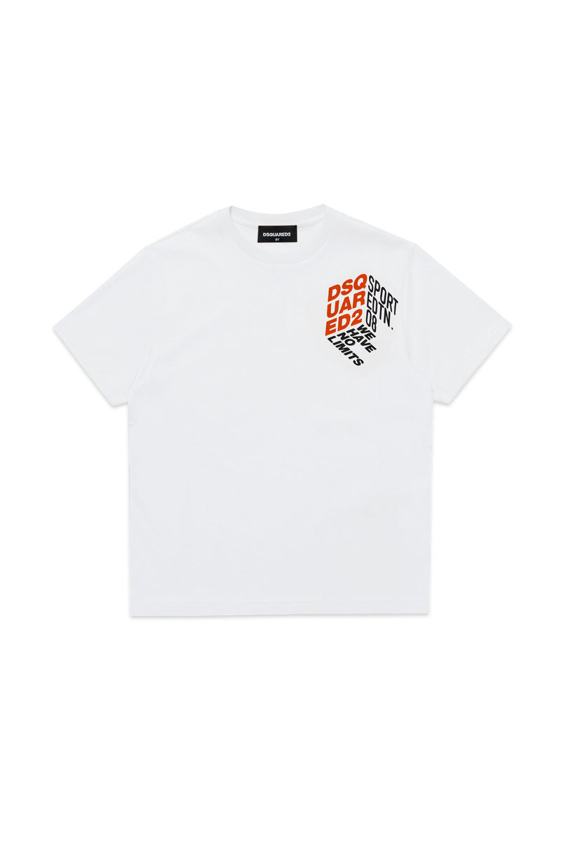 Dsquared2 kid jersey t-shirt with logo | Brave Kid