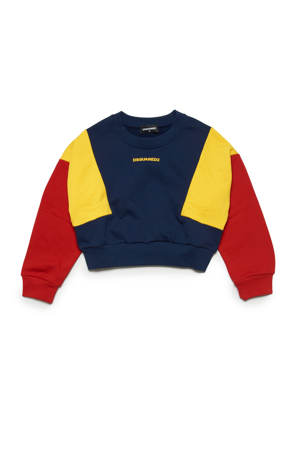 Colorblock cotton crew-neck sweatshirt