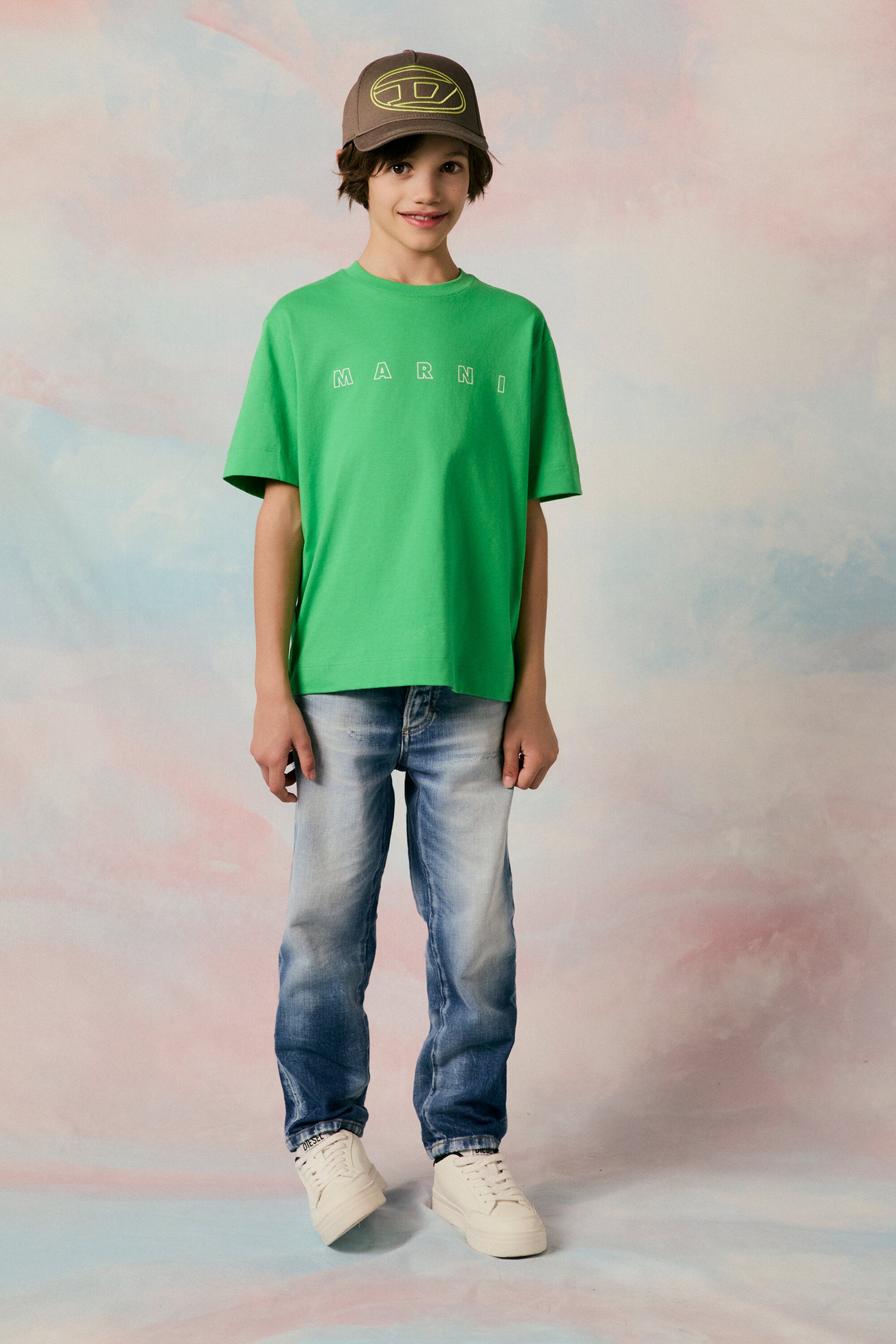 Jeans straight blu medio con rotture - Boss 10