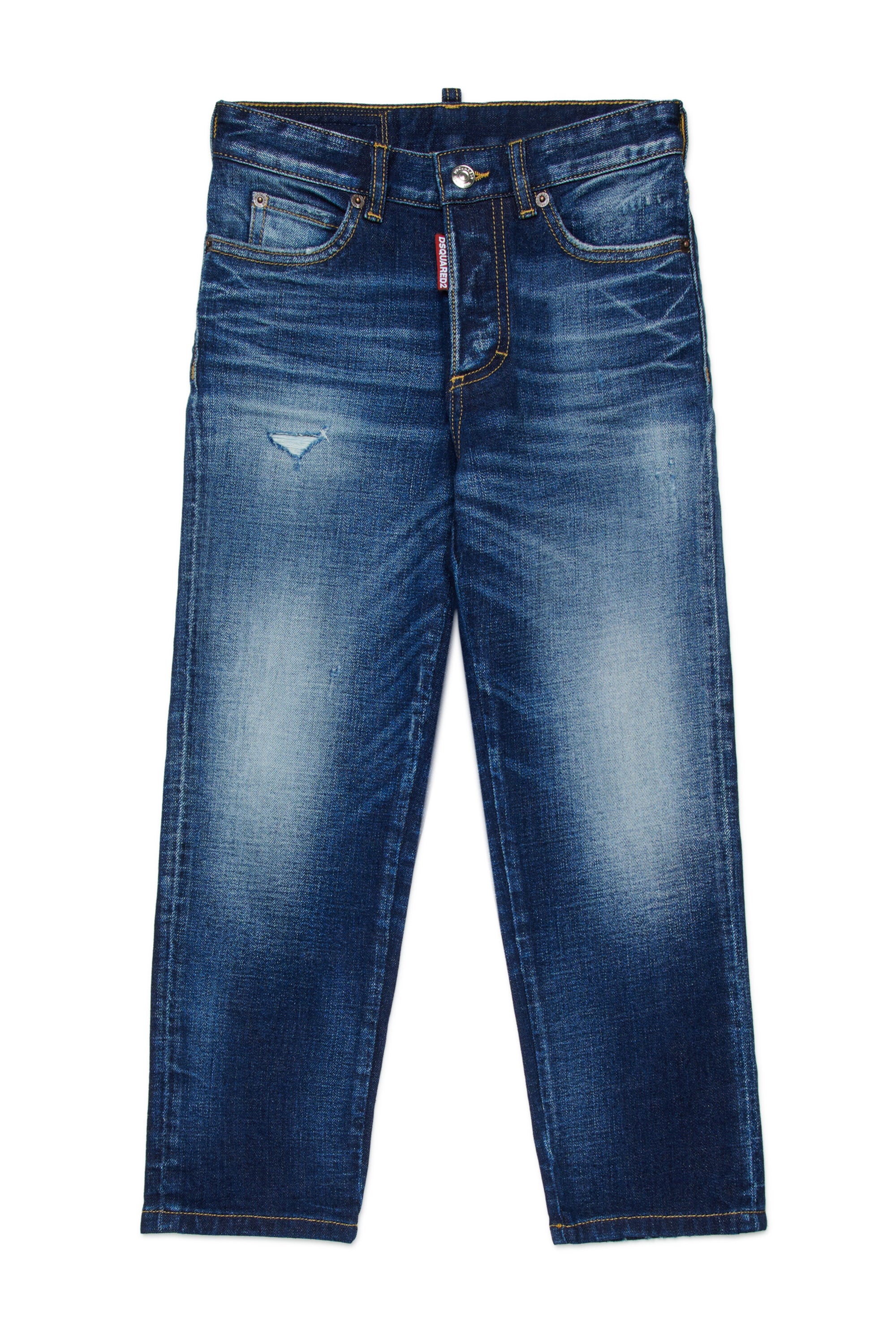 Dunkelblaue regular jeans mit Rissen - Boss 10