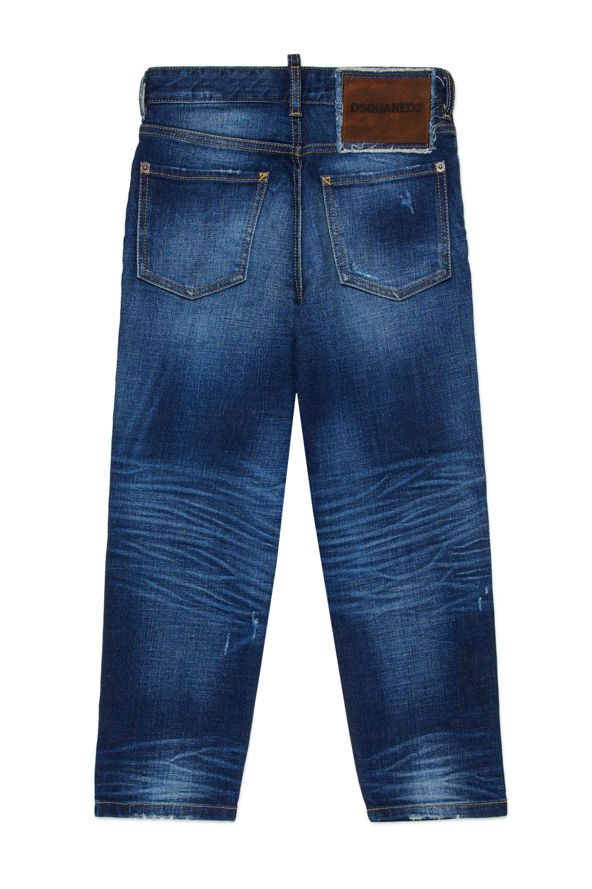 Dunkelblaue regular jeans mit Rissen - Boss 10