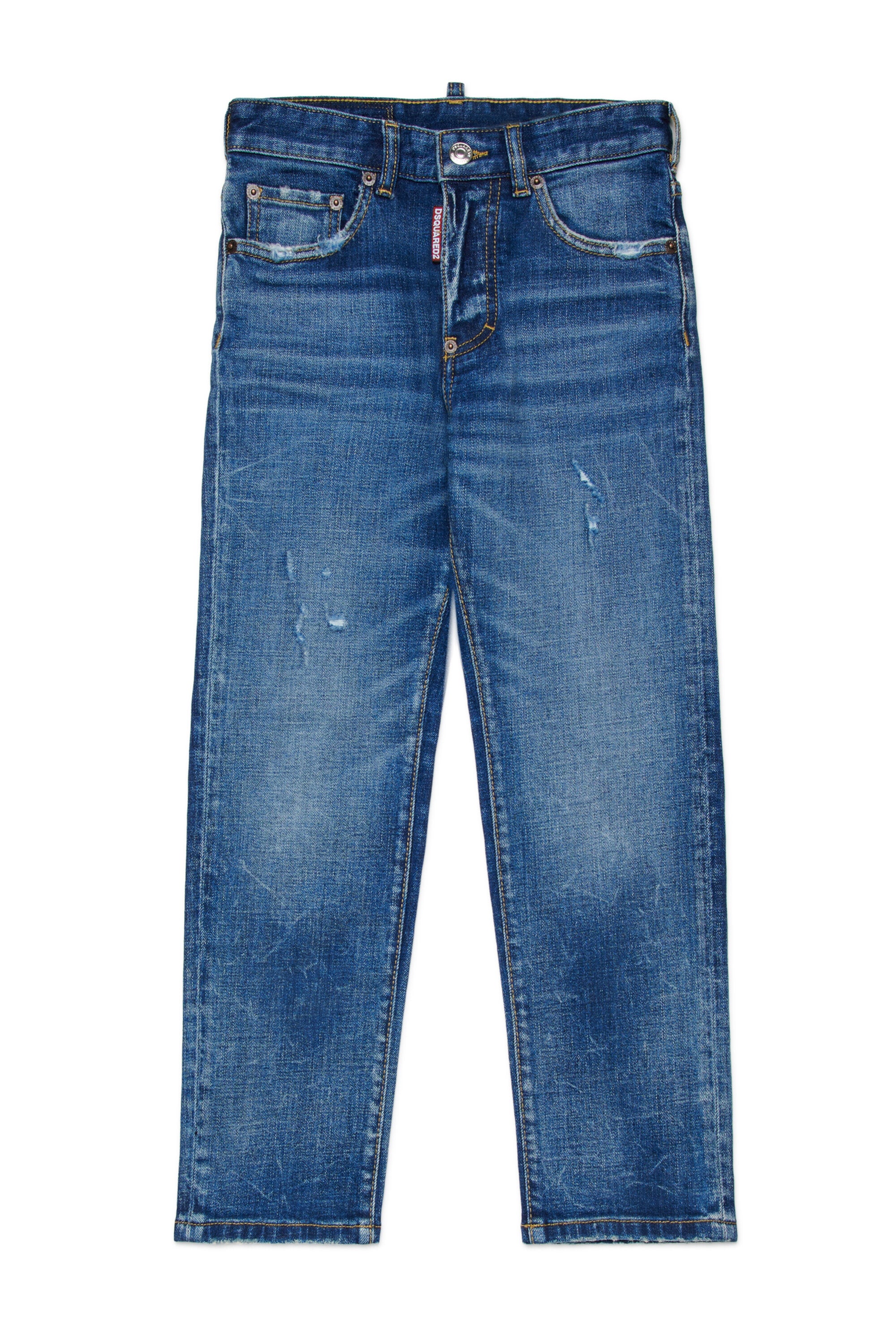 Mittelblaue slim jeans mit Abschürfungen - 642 Jean