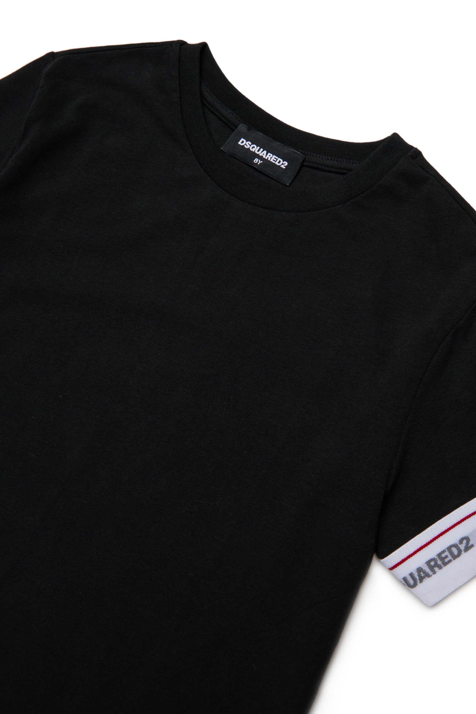 T-shirt con elastico logato