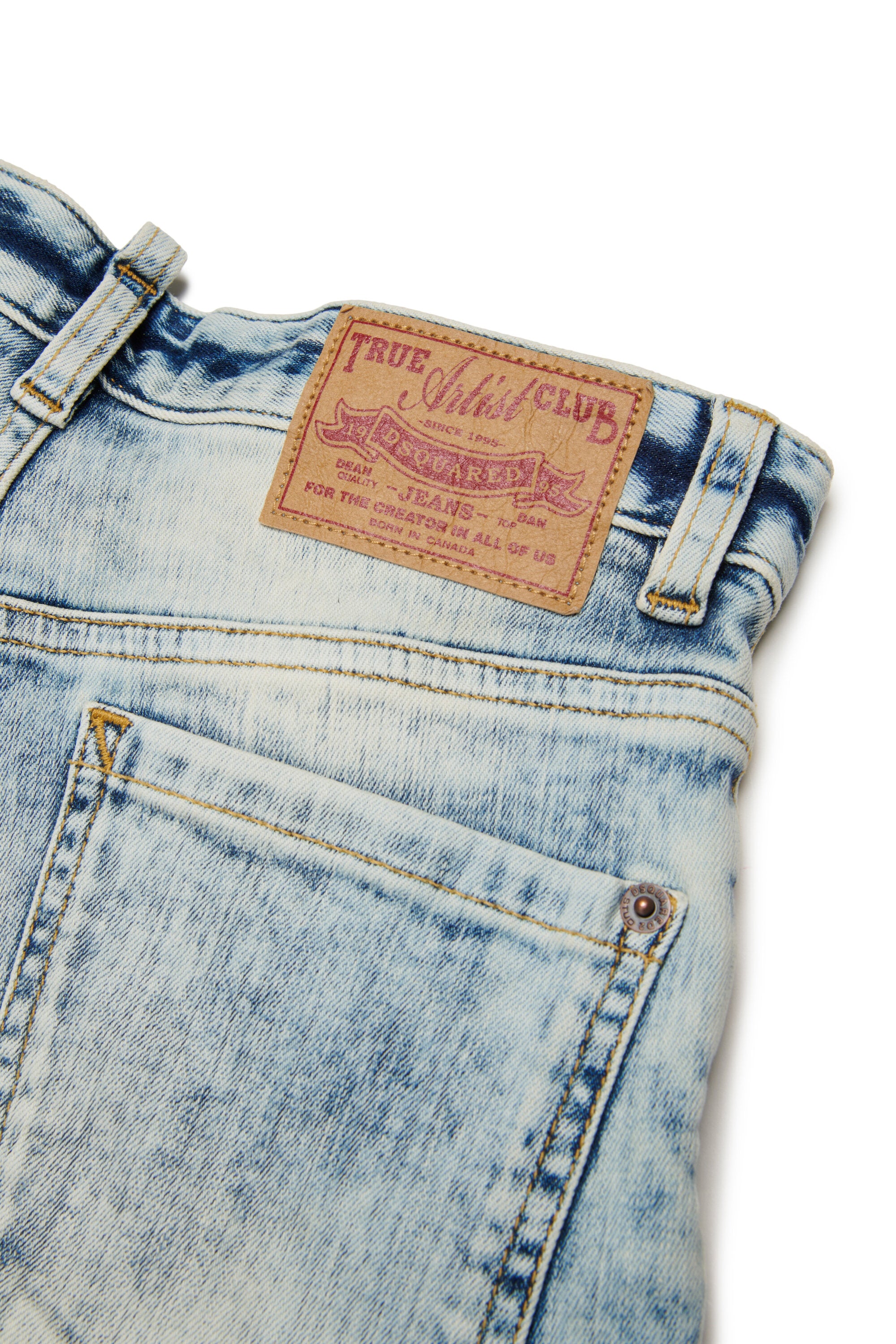 Jeans straight effetto marmorizzato - Loose