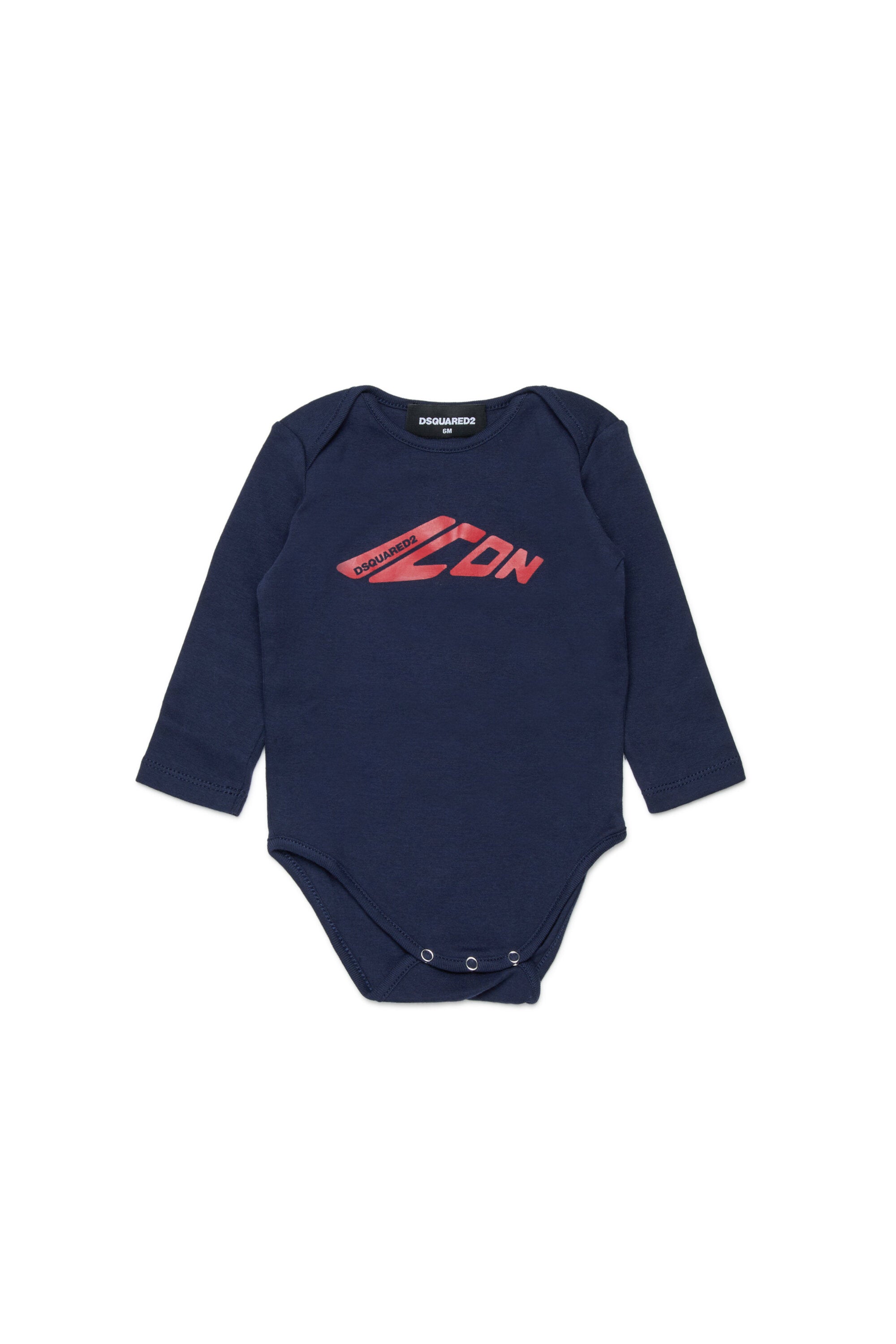Gerippter Bodysuit mit ICON-Logo