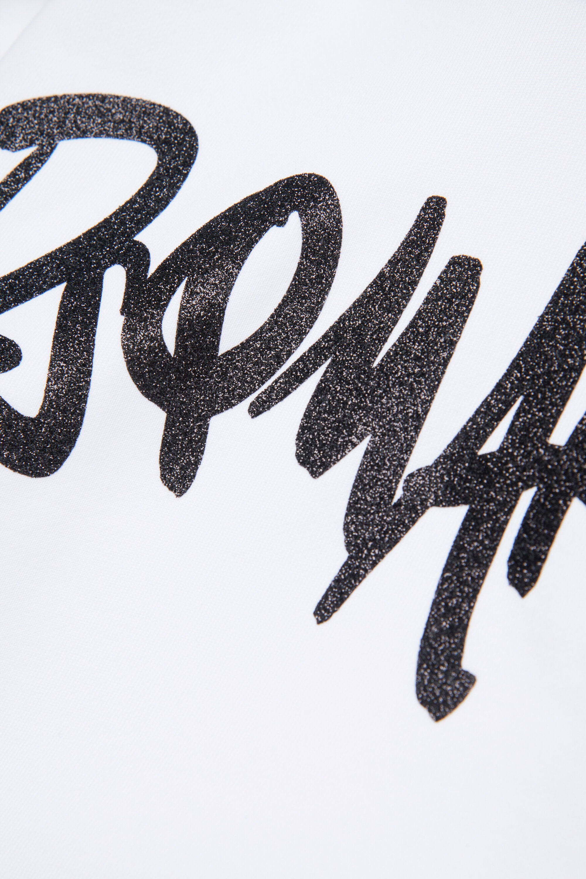 Felpa evening con logo glitterato