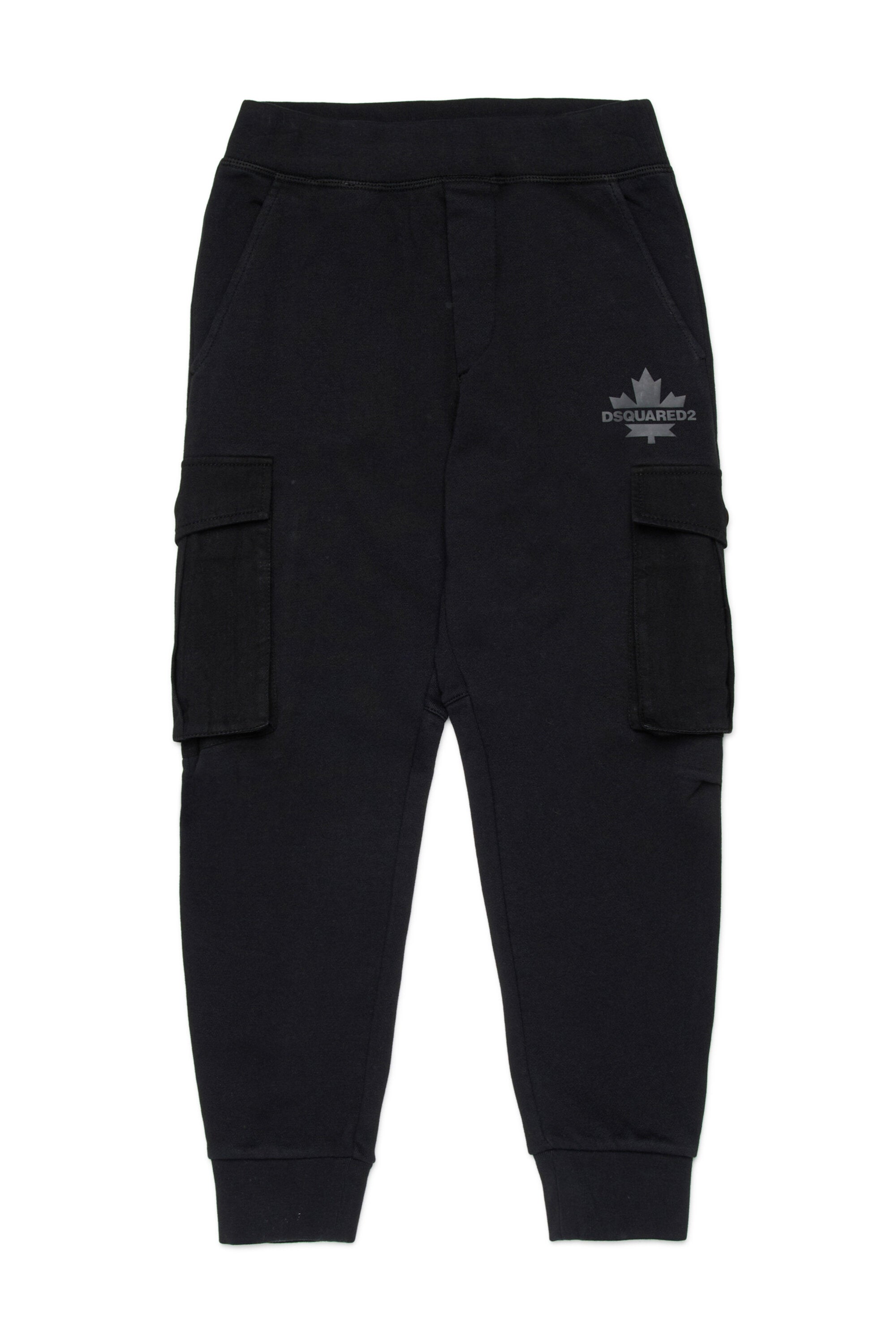 Fleece cargo pants with Maple Leaf
