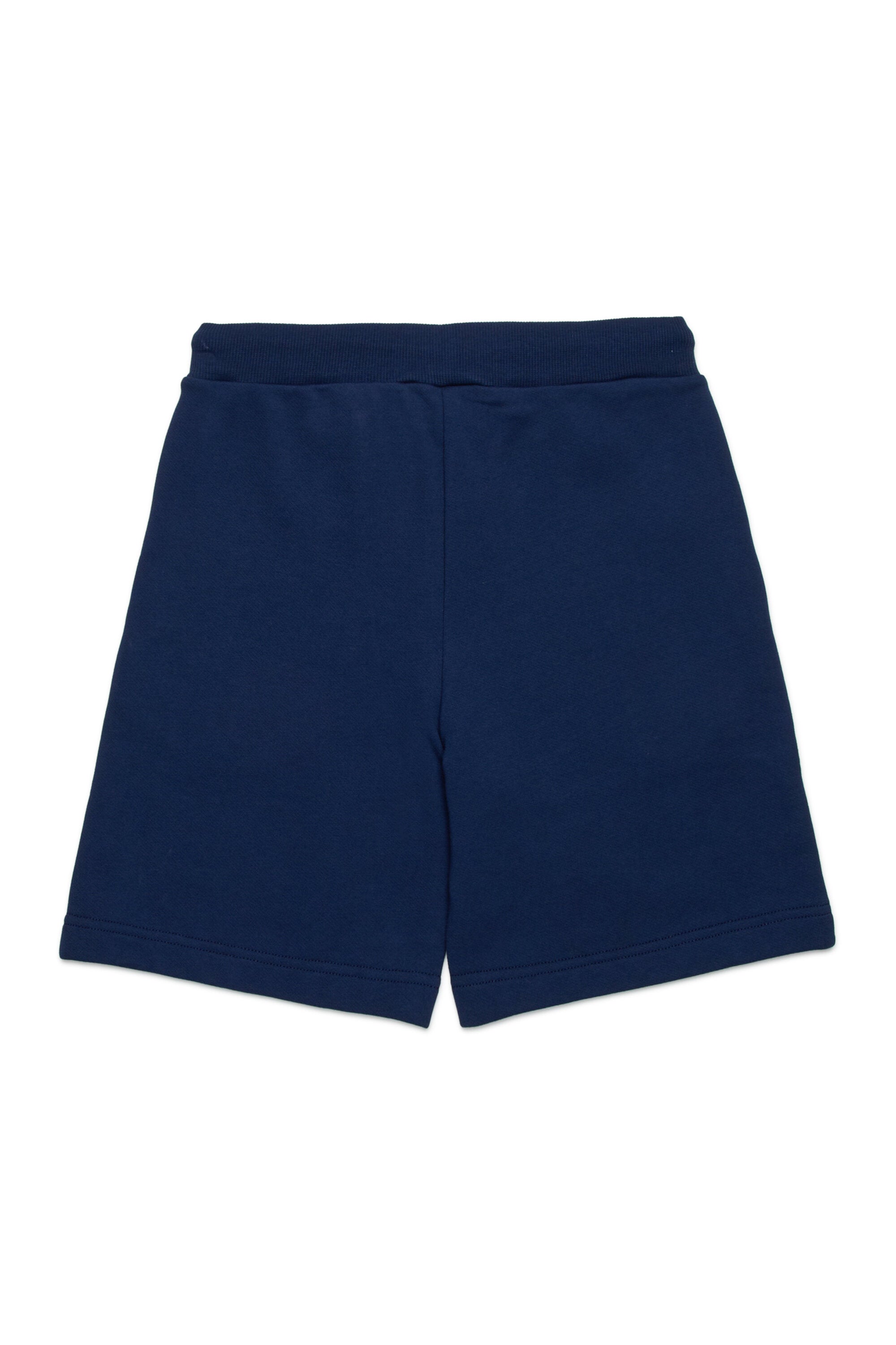 Shorts in felpa con stampa college