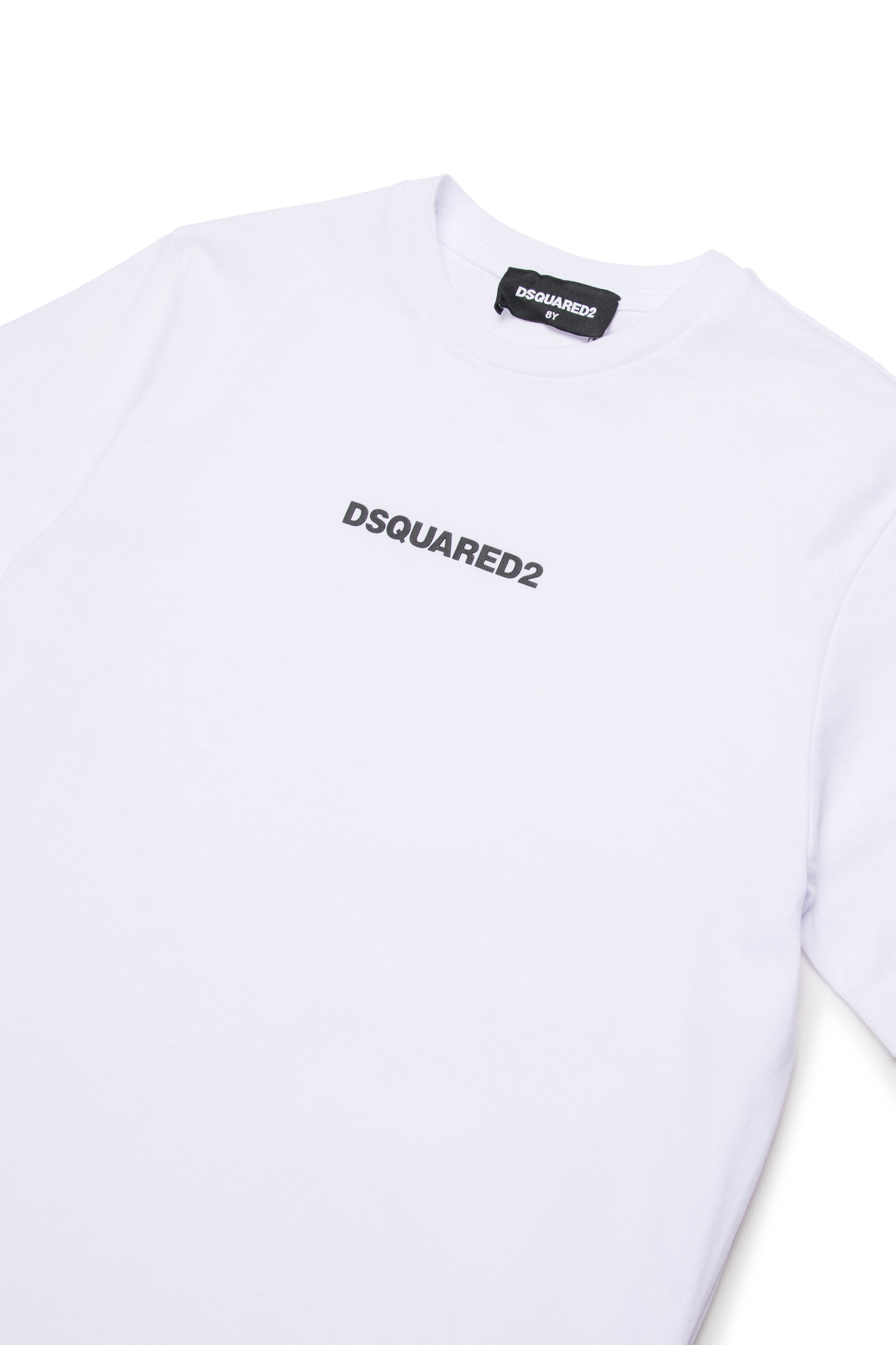 T-shirt con logo effetto gommato