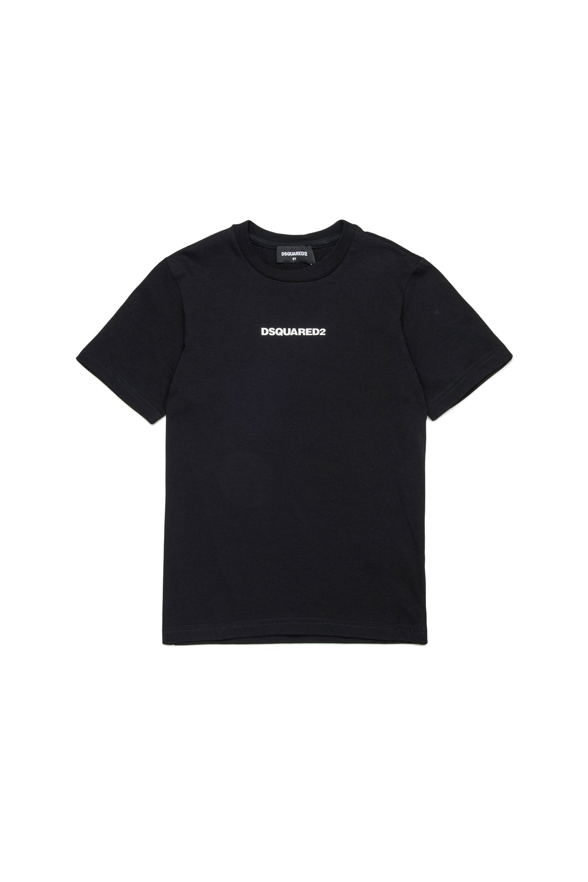 T-shirt con logo effetto gommato