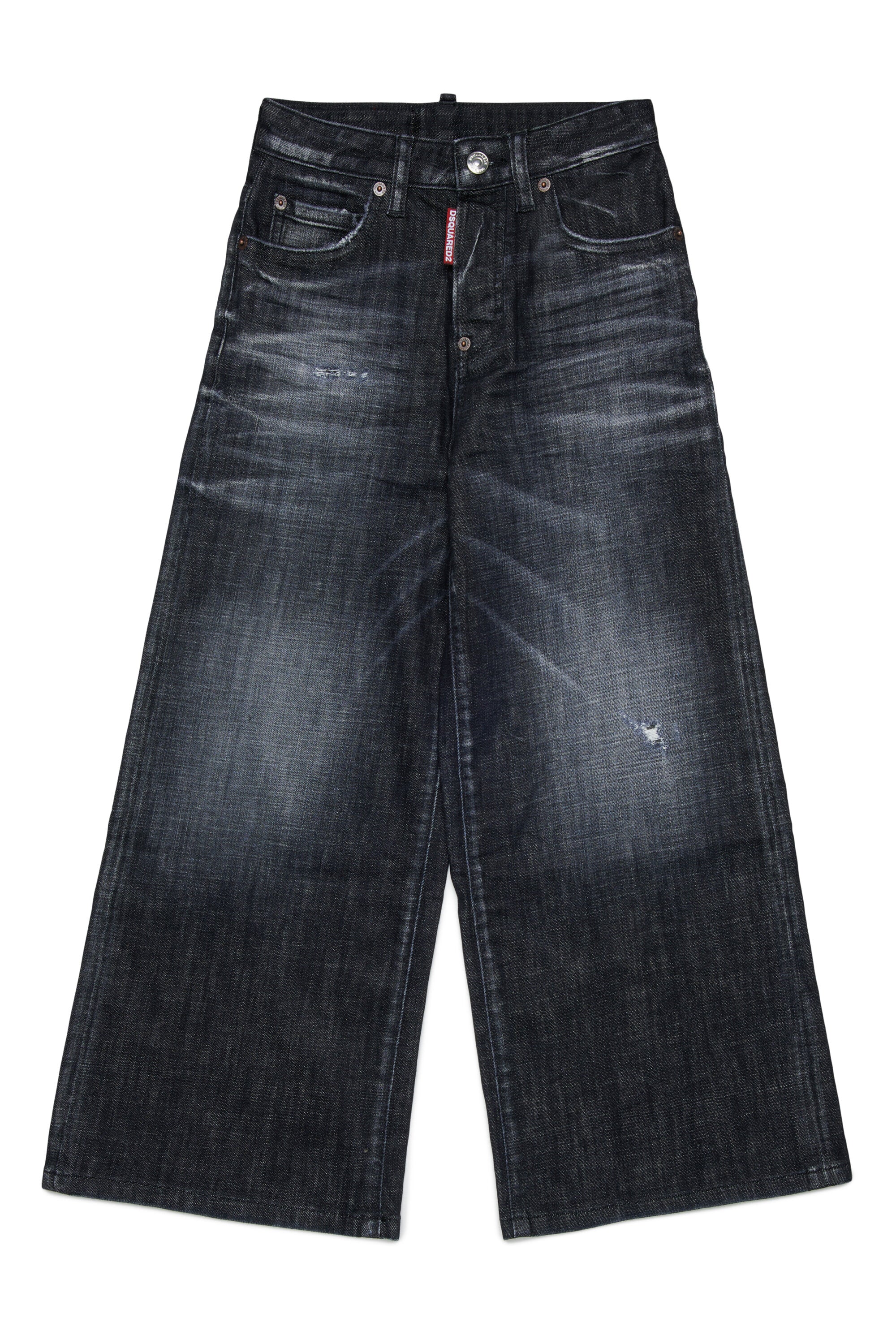Jeans regular nero con rotture - Traveller Jean