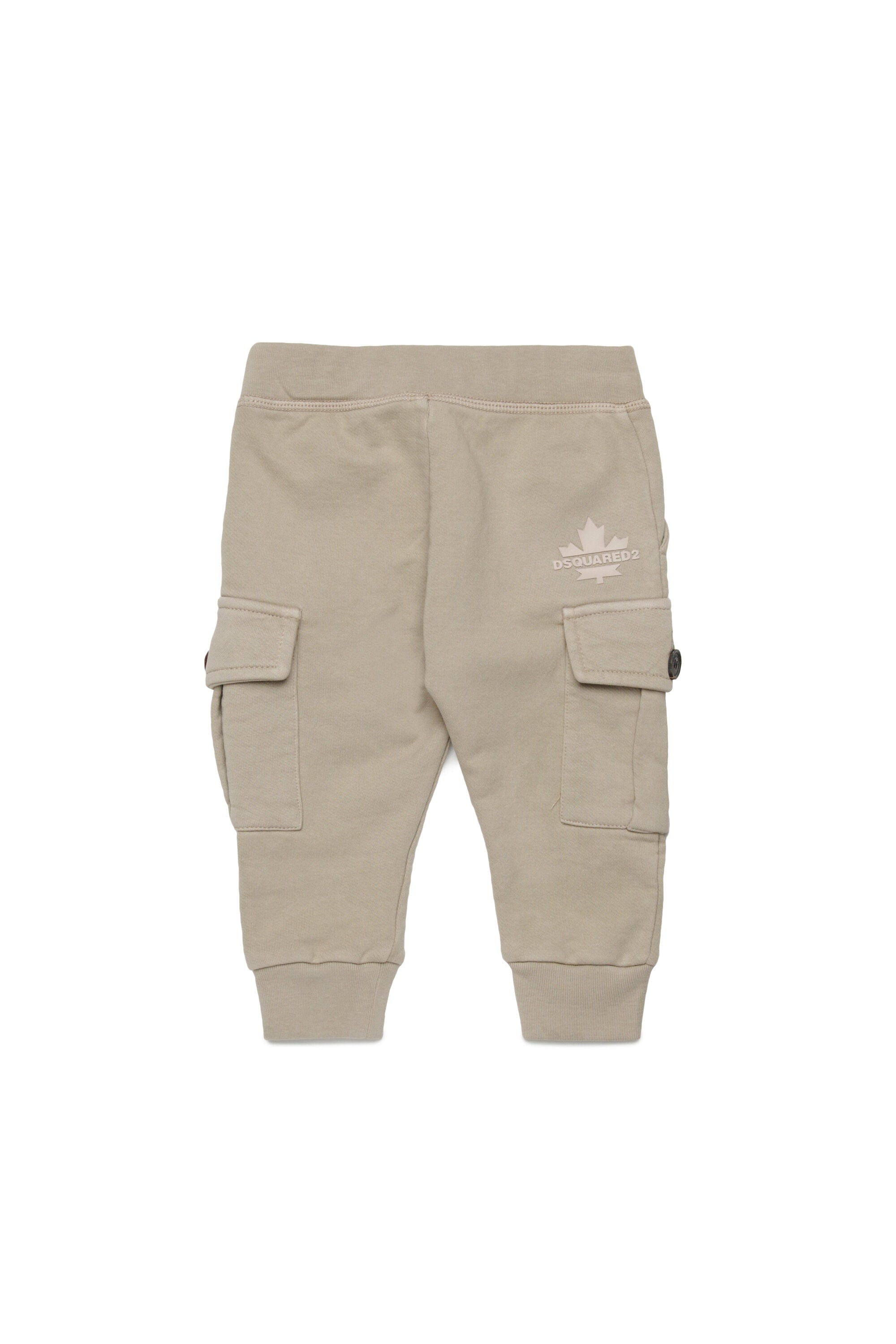 Pantaloni cargo in felpa con Maple Leaf
