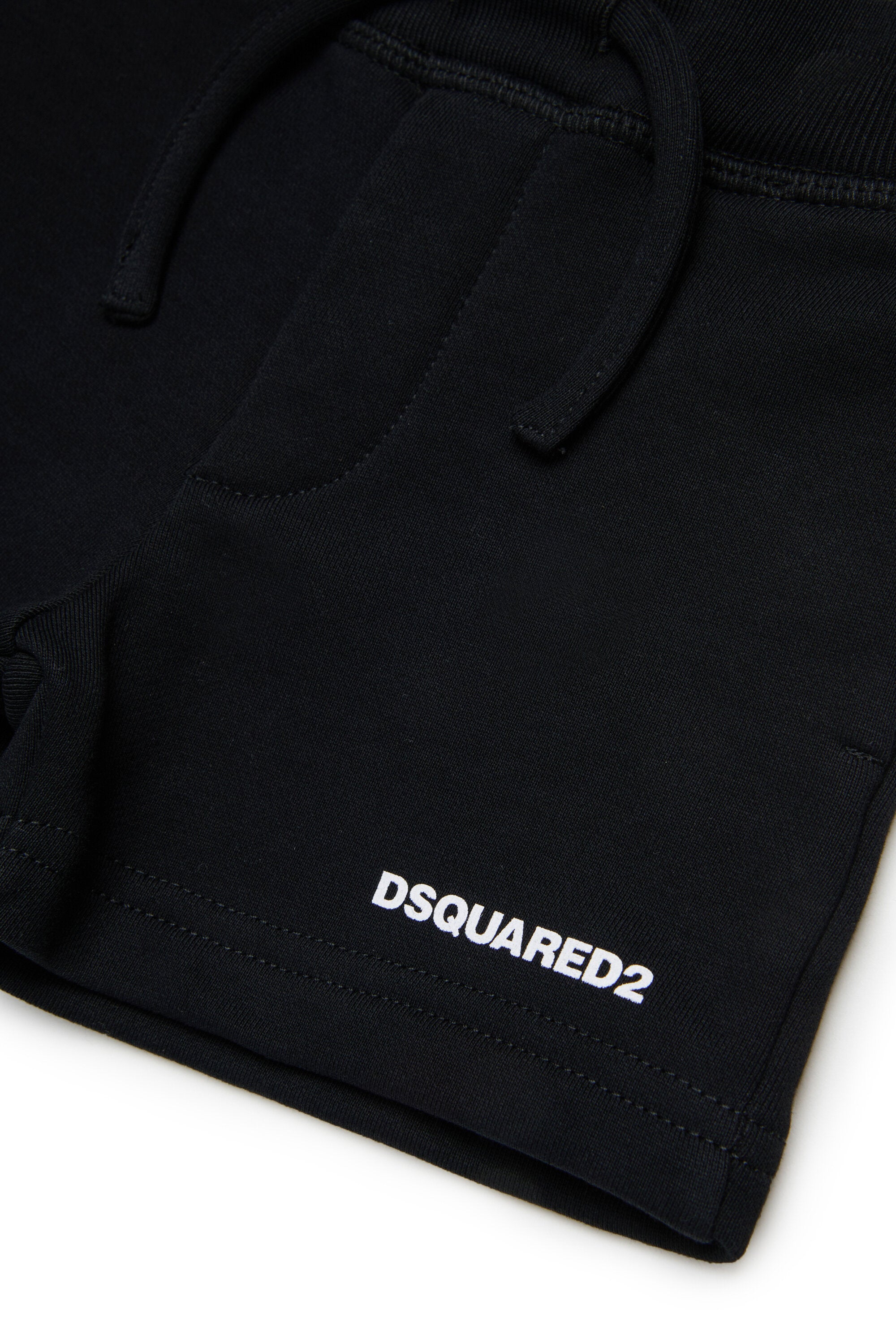 Pantalones cortos de felpa con logotipo Dsquared2