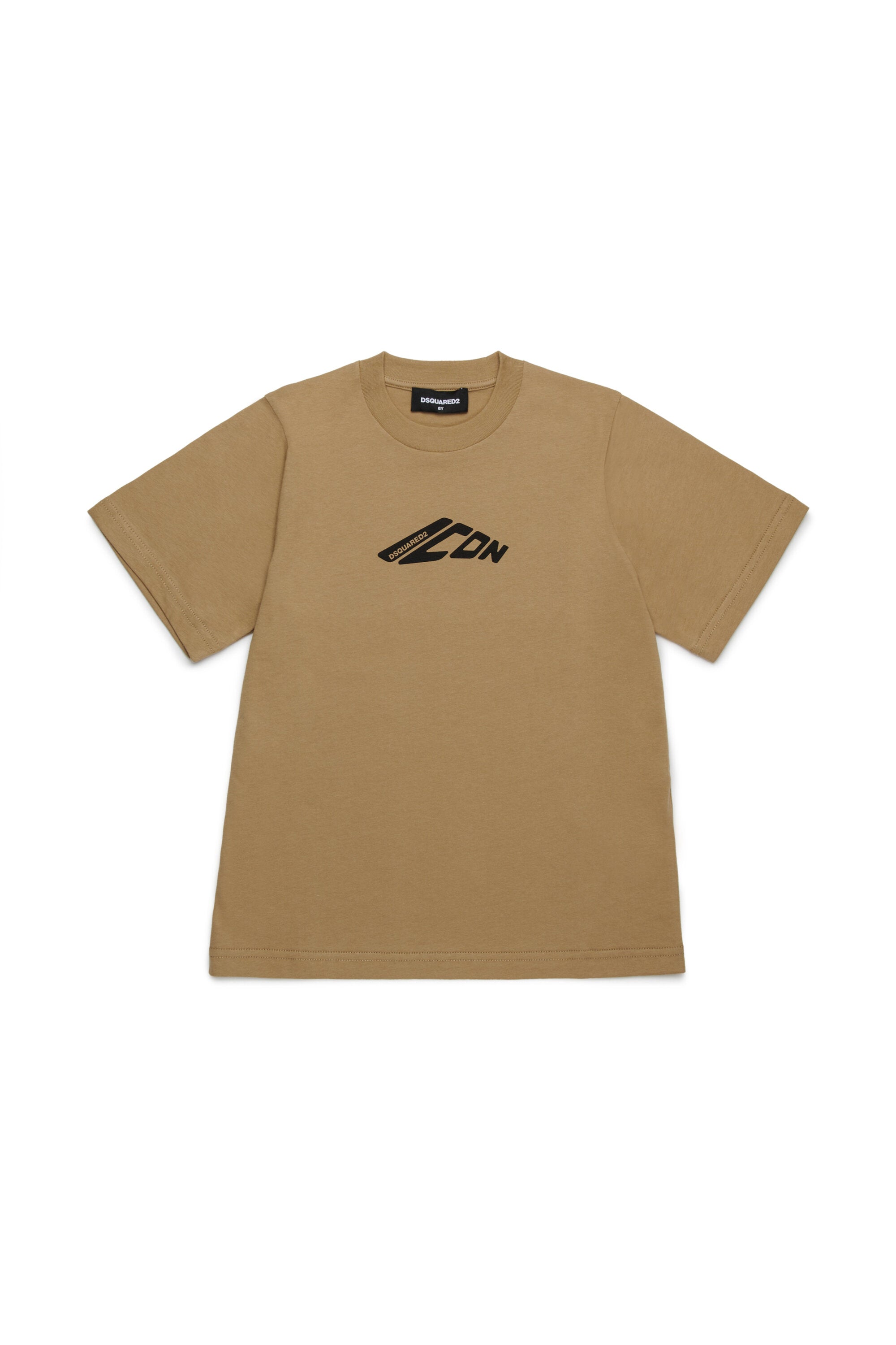 T-shirt con logo a contrasto