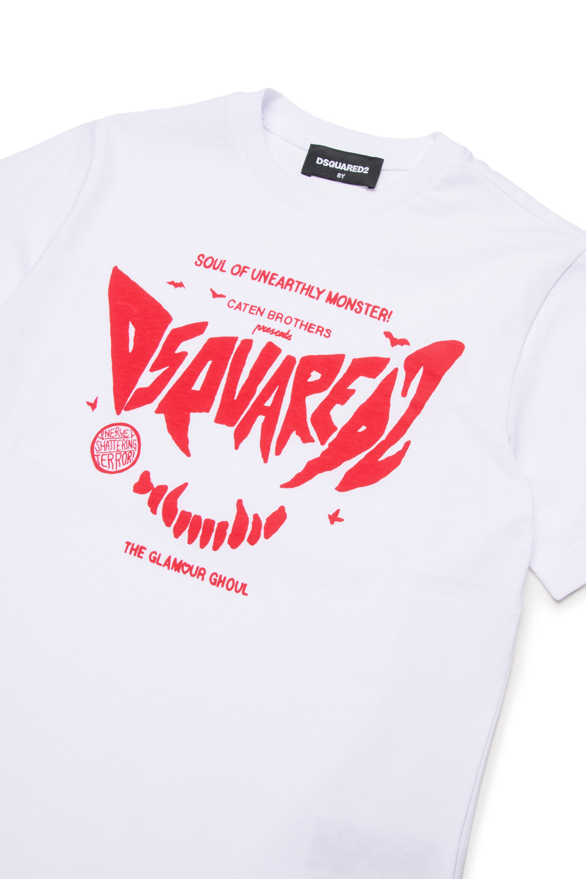 T-shirt en jersey imprimé Horror