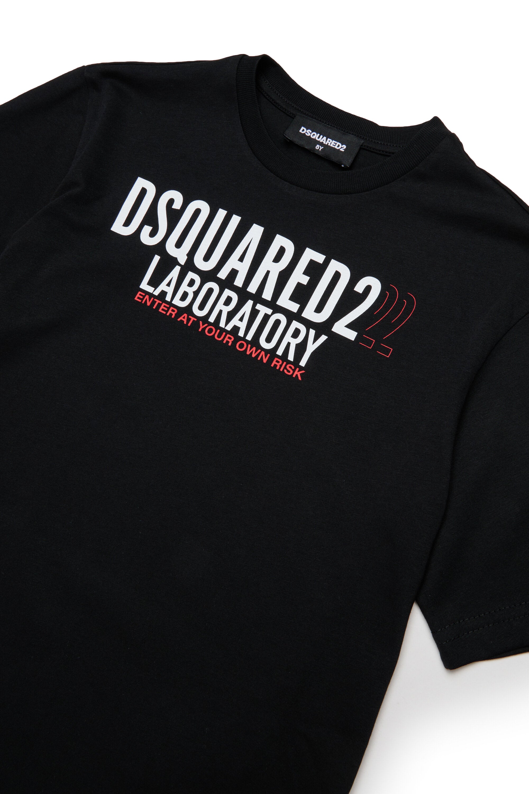 T-shirt in jersey con logo Laboratory