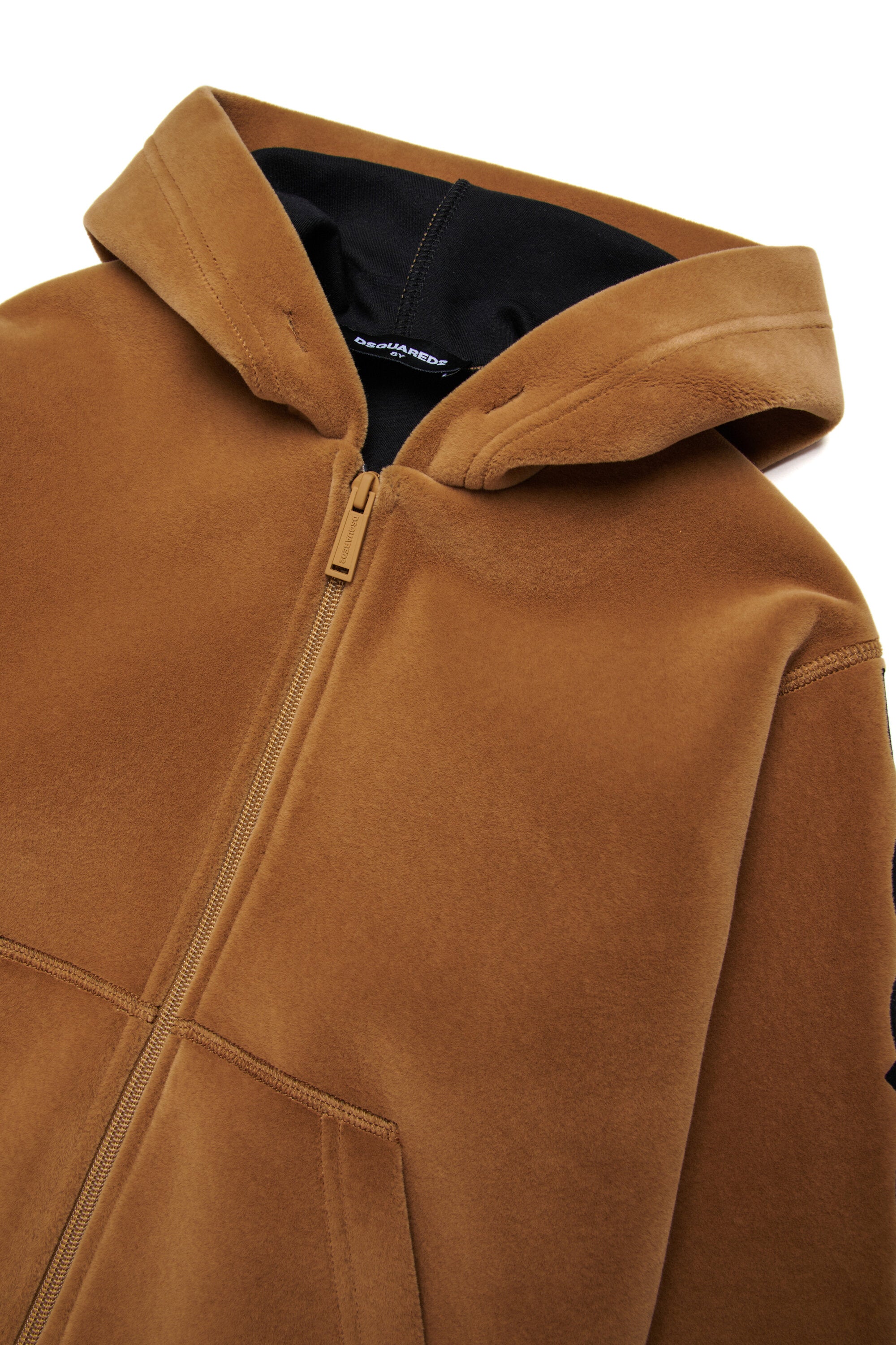 Felpa in neoprene con cappuccio