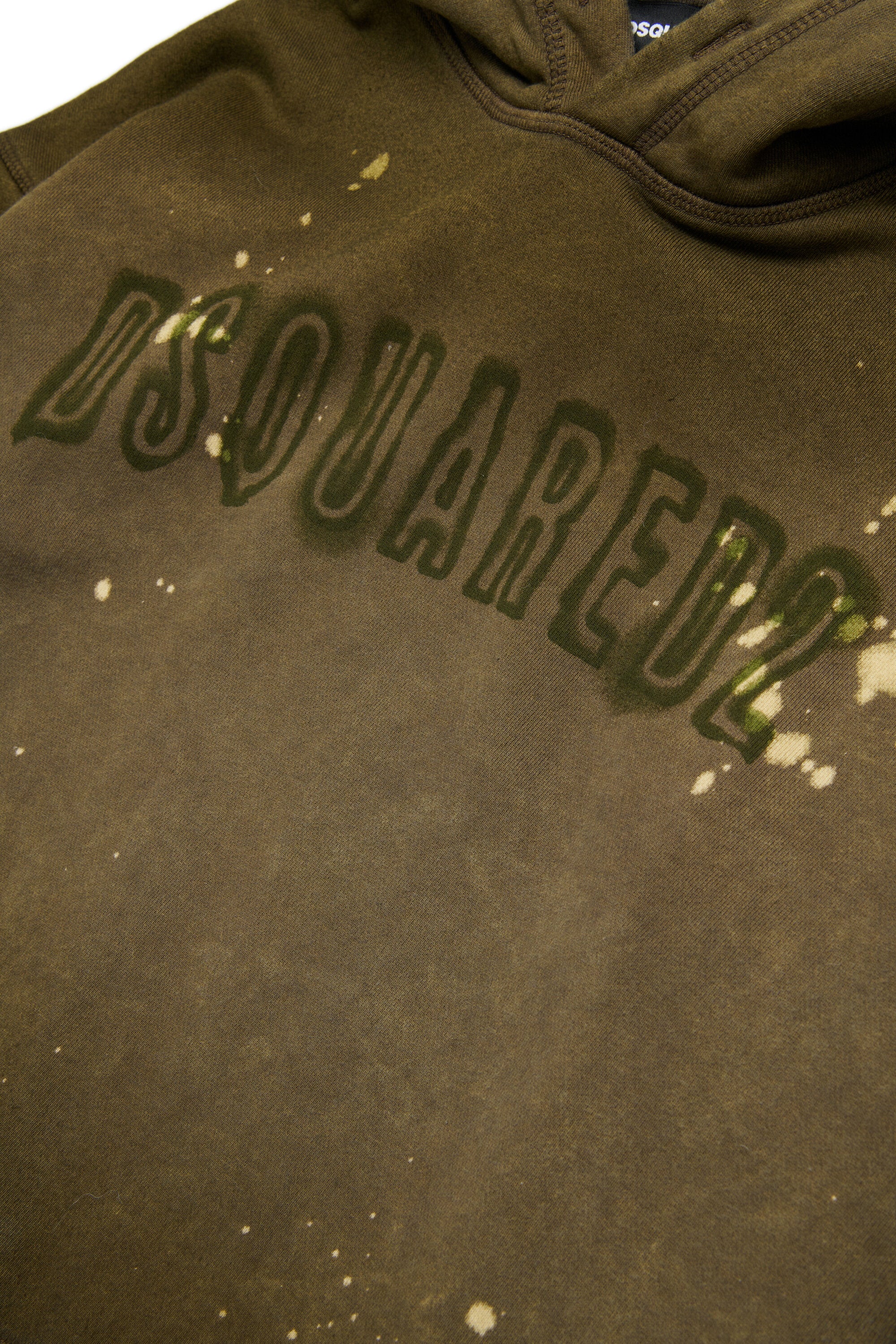 Sweatshirt mit Kapuze und Vintage-Effekt