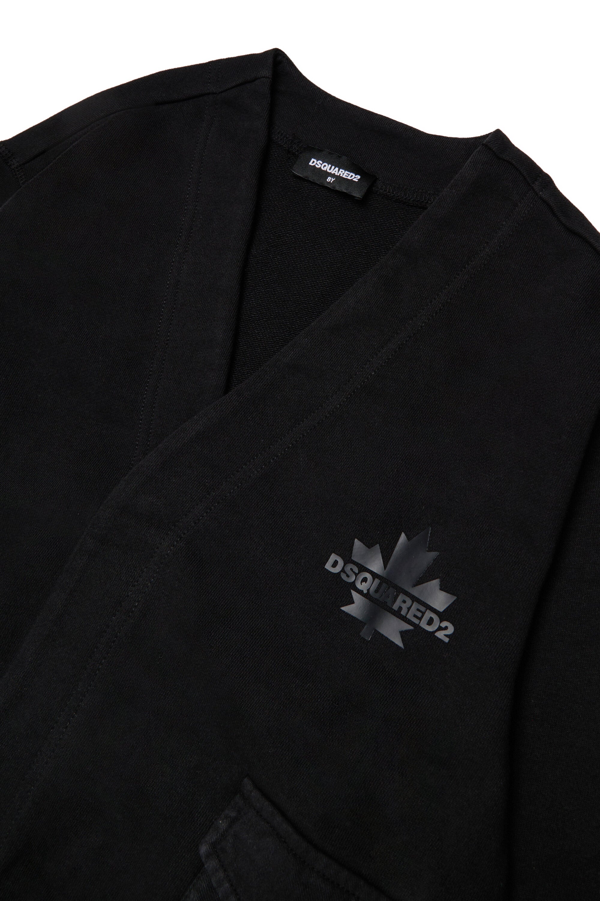 Felpa stile cardigan con logo Maple Leaf