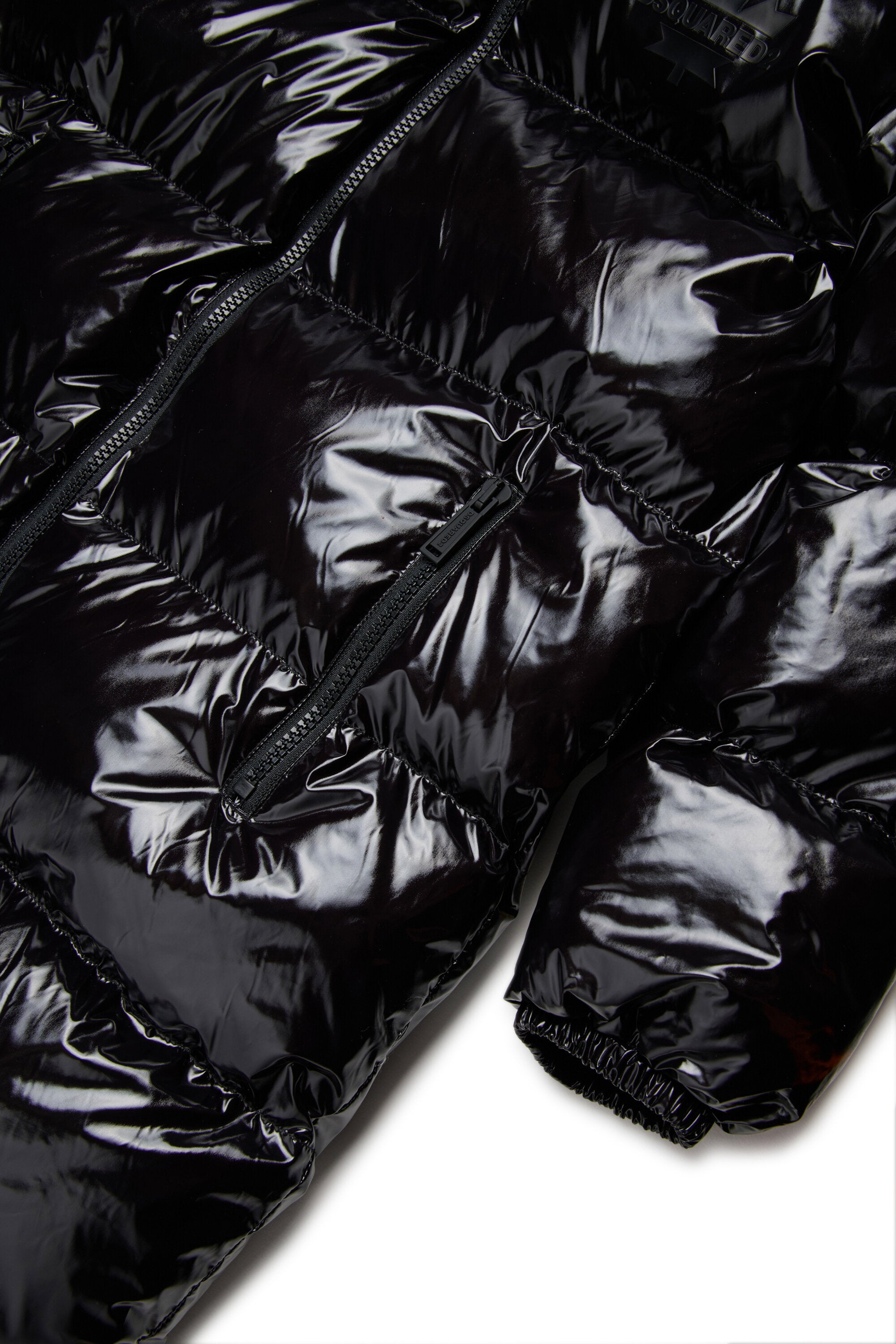 Giacca imbottita lunga con logo Maple Leaf