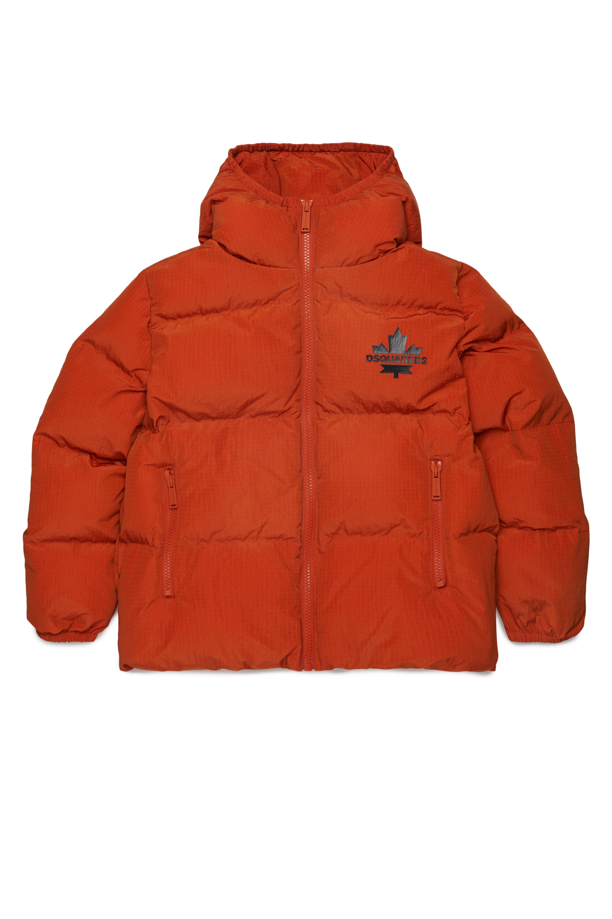 Gefütterte Jacke mit aufgedrucktem Logo