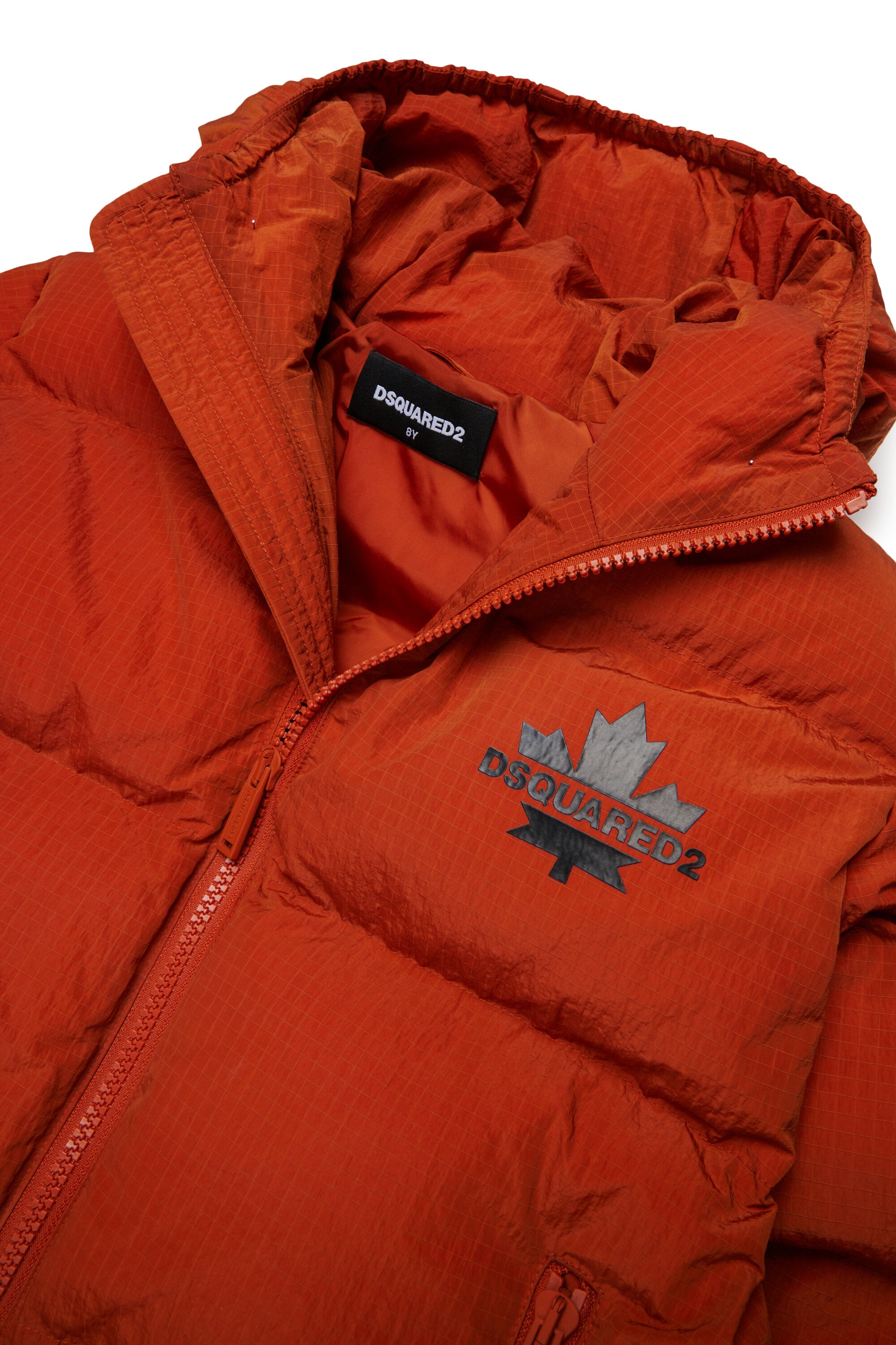 Gefütterte Jacke mit aufgedrucktem Logo