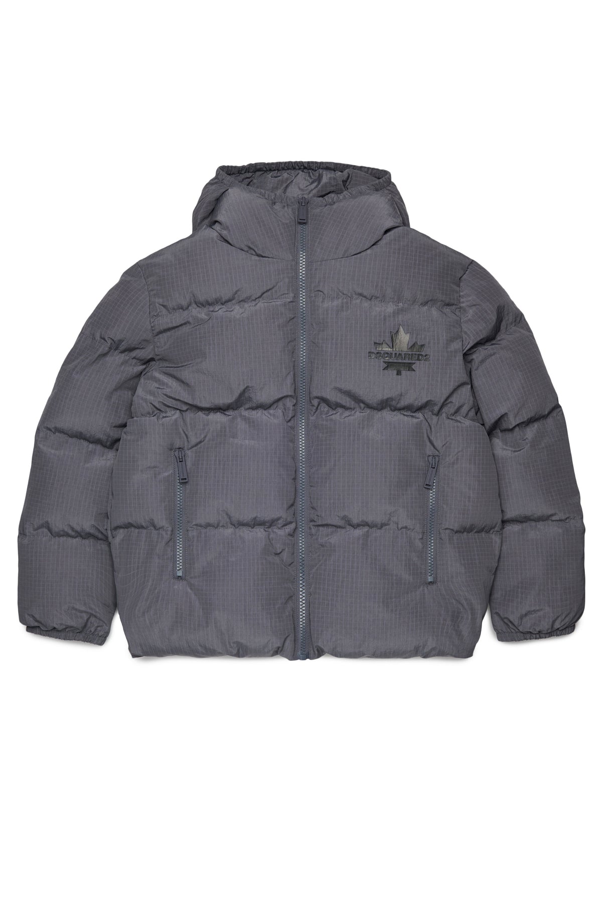 Chaqueta acolchada con logo estampado