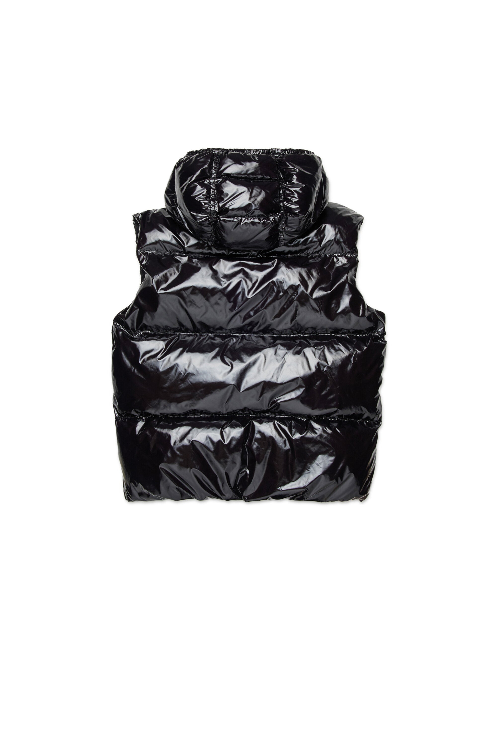 Vest imbottito lucido con logo Maple Leaf