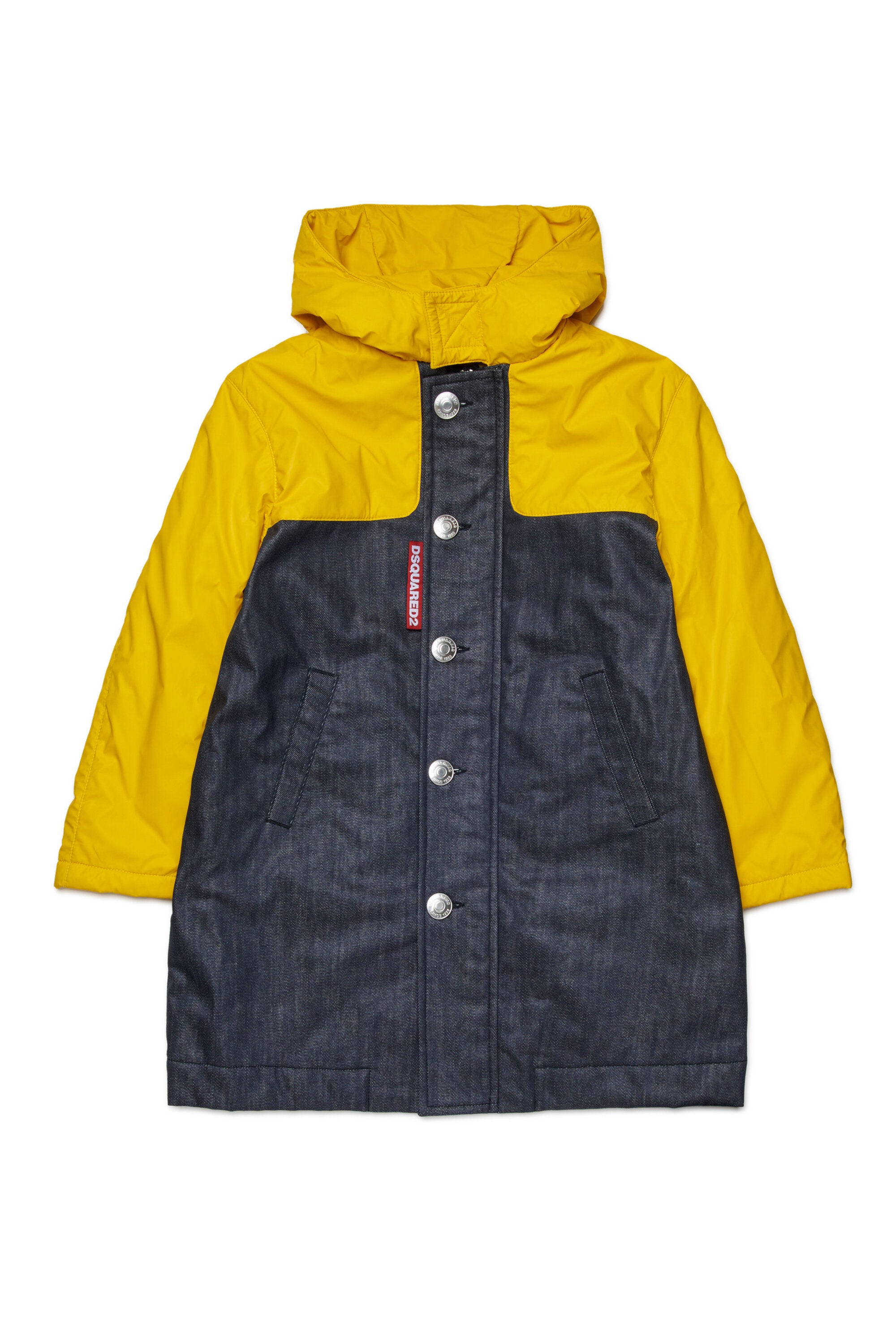 Trench impermeabile colorblock