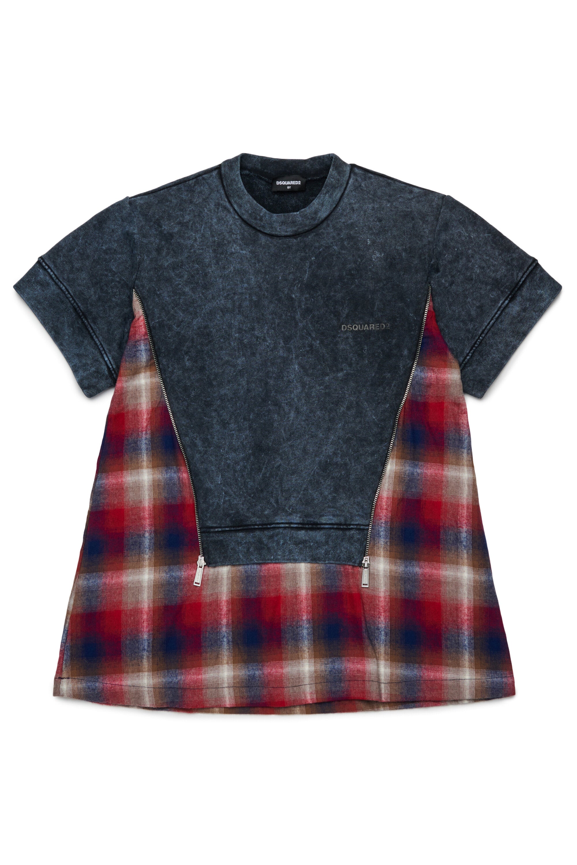 Abito maxi-felpa effetto marmorizzato