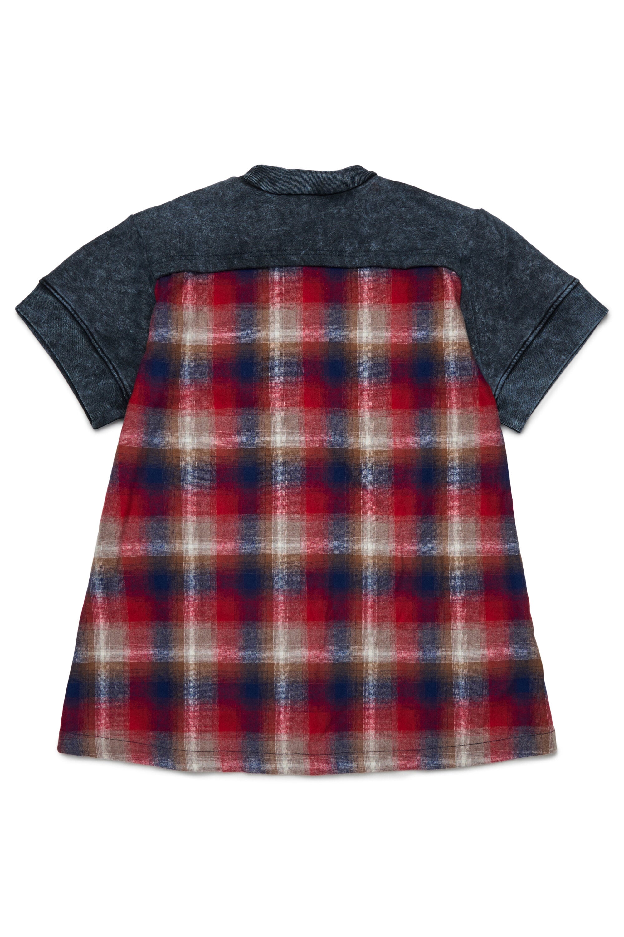 Robe maxi-pull à effet marbré