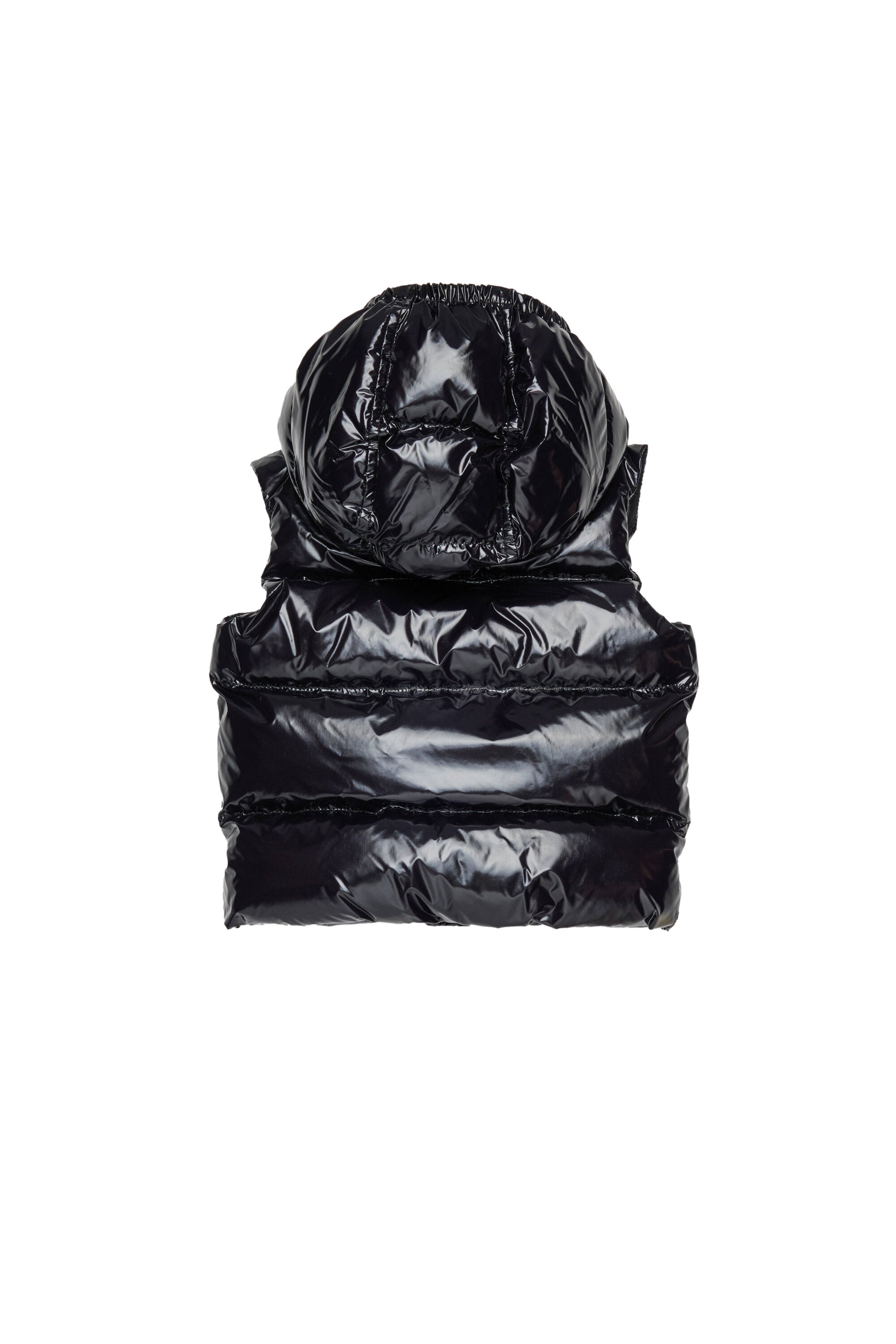 Gilet imbottito lucido con logo Maple Leaf