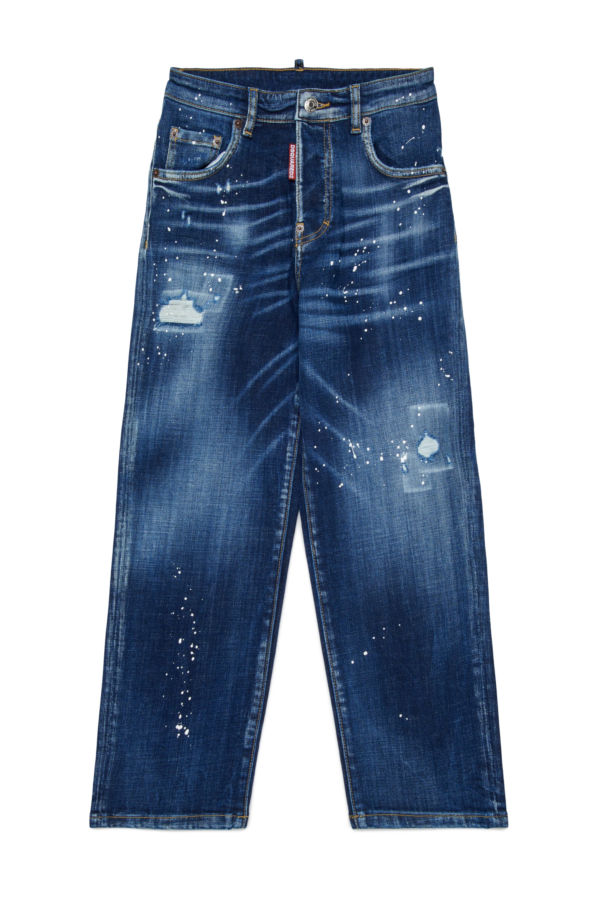 Jeans regular blu scuro con macchie - Moose Lost